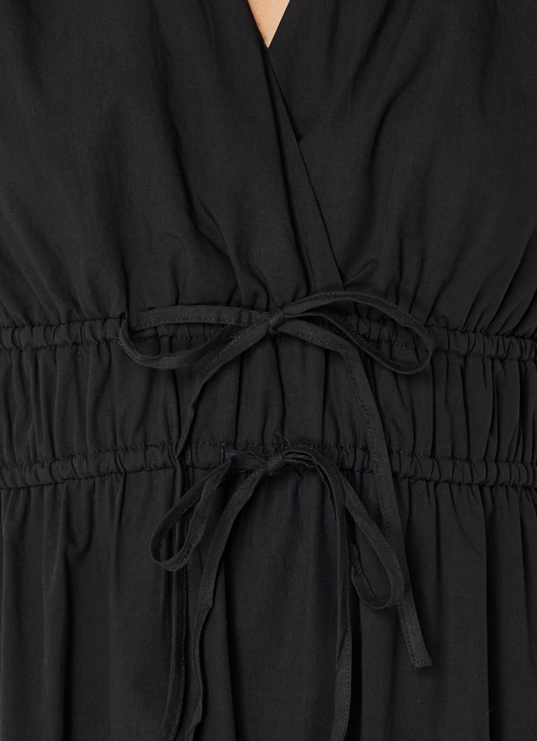 Rails Lucia gelaagde midi jurk  met broderie - detail 2 zwart