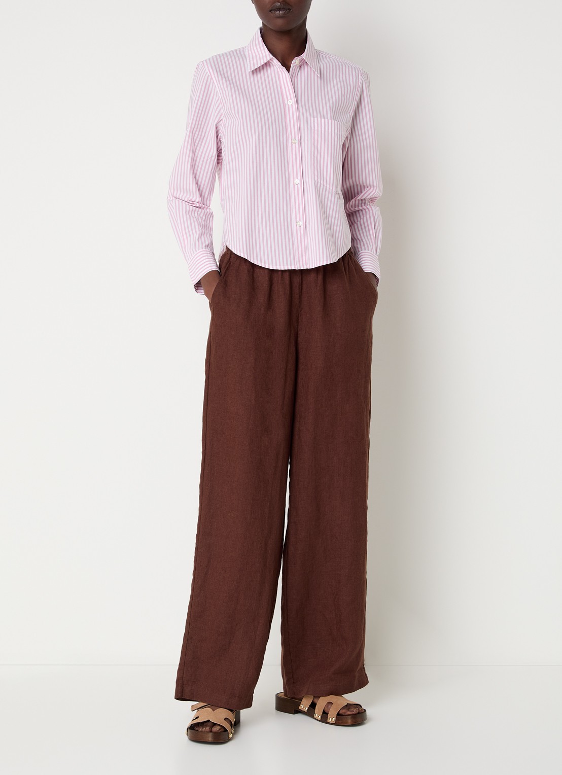 Rails Ramy blouse met streepprint - voorkant 4 oudroze