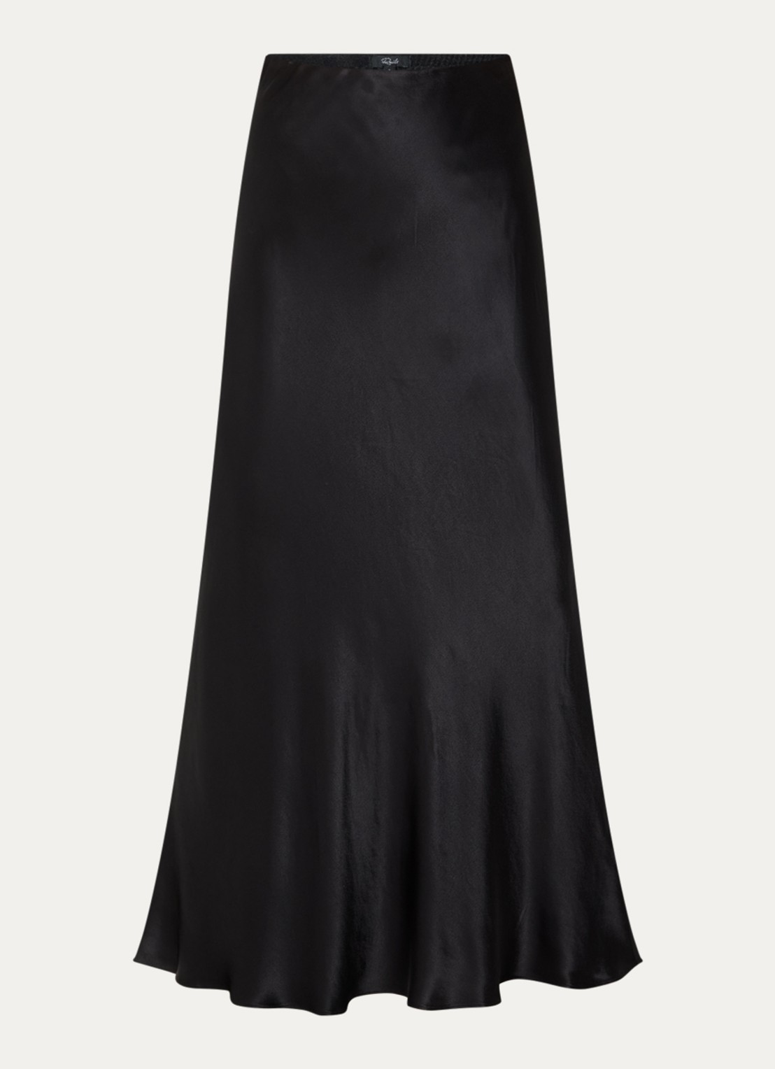 Rails Romina maxi rok van satijn - voorkant 2 zwart