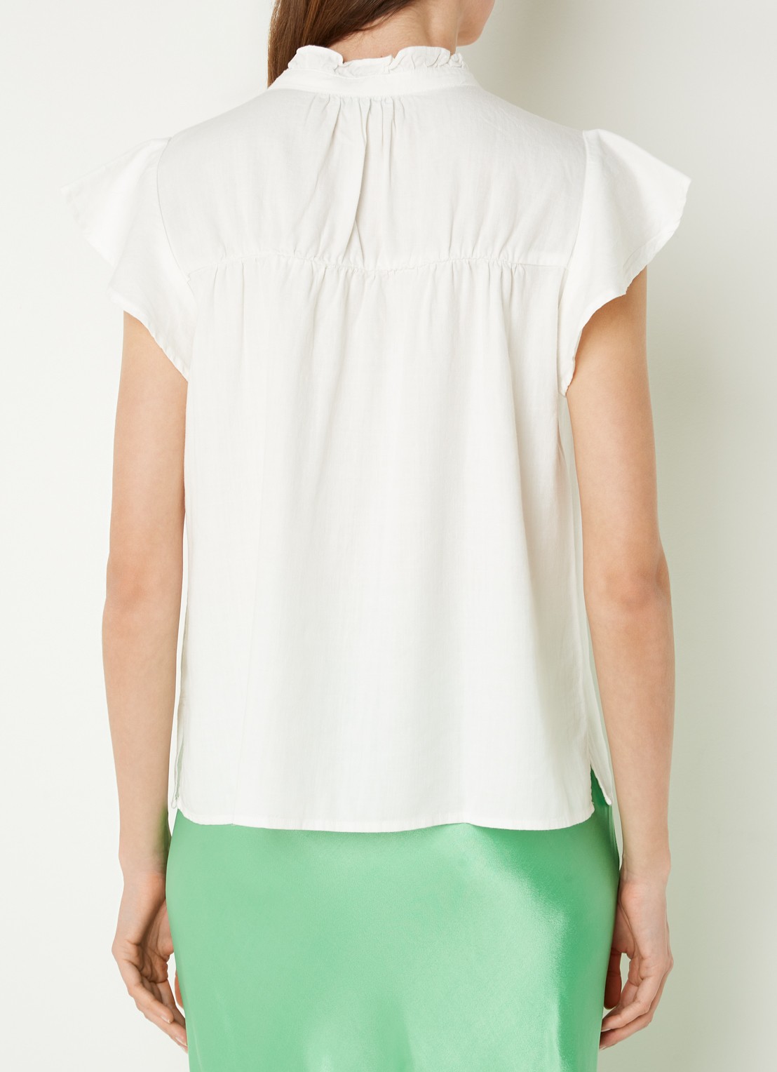 Rails Ruthie blouse  met vlindermouw - achterkant wit