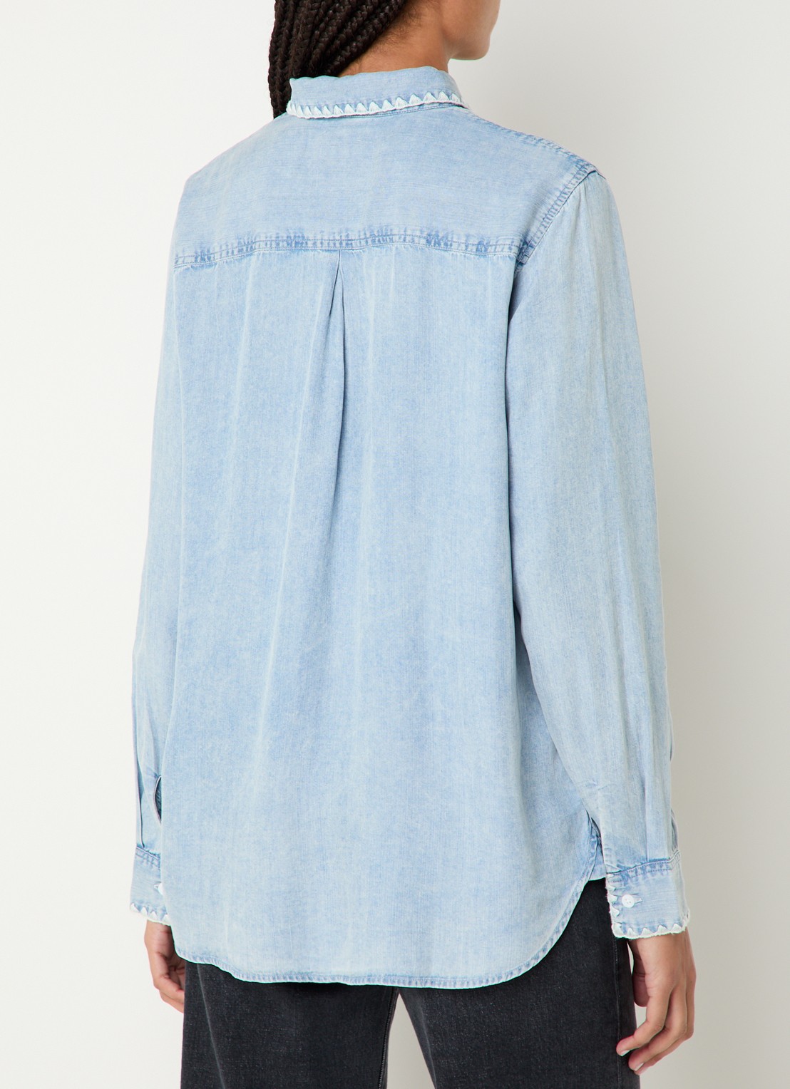 Rails Saya blouse  met borstzak - achterkant indigo