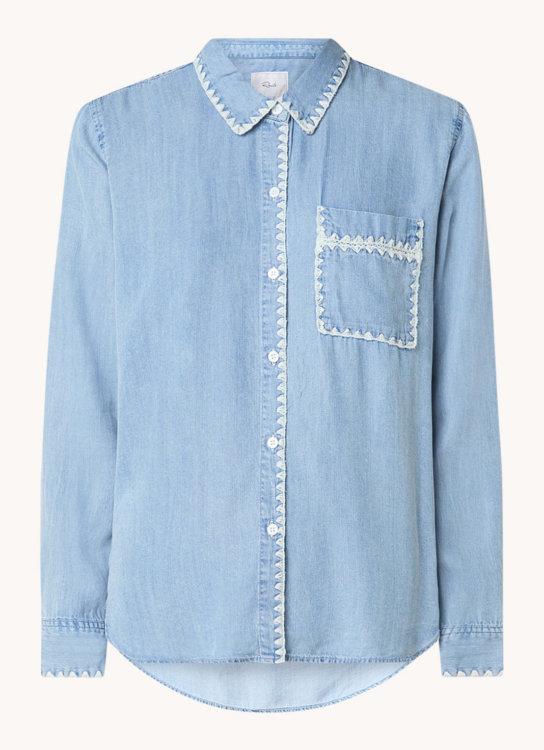 Rails Saya blouse  met borstzak - voorkant 8 indigo