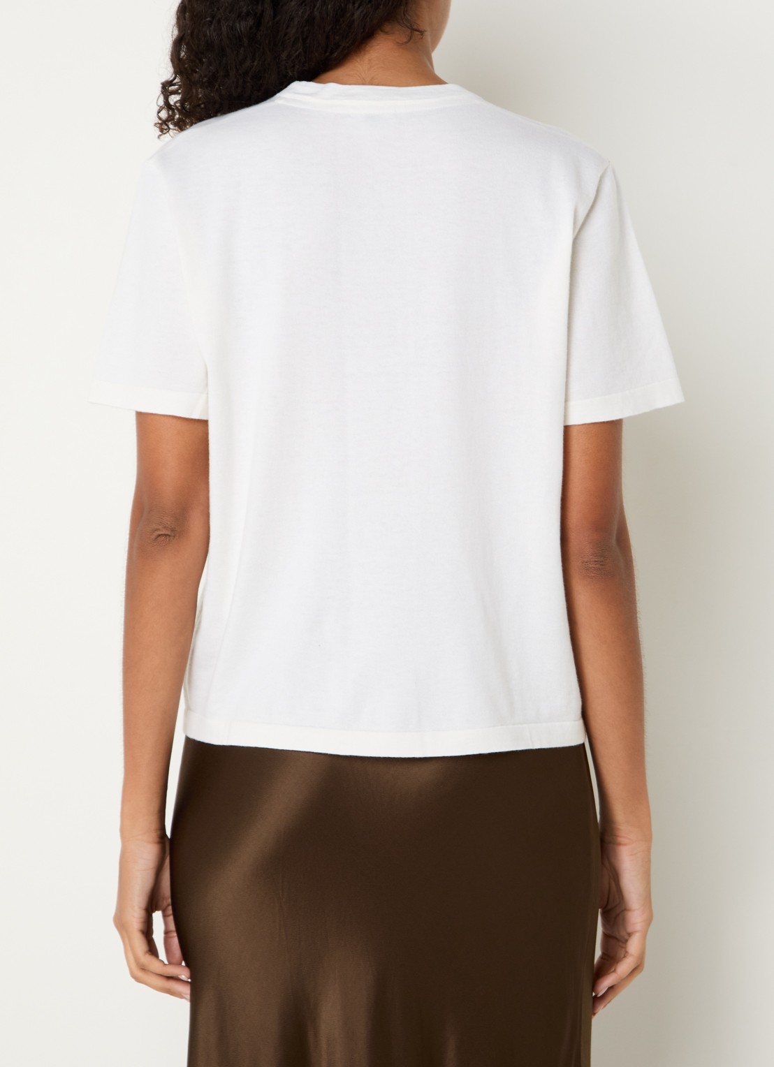 Rails T-shirt in kasjmierblend - achterkant 4 wit