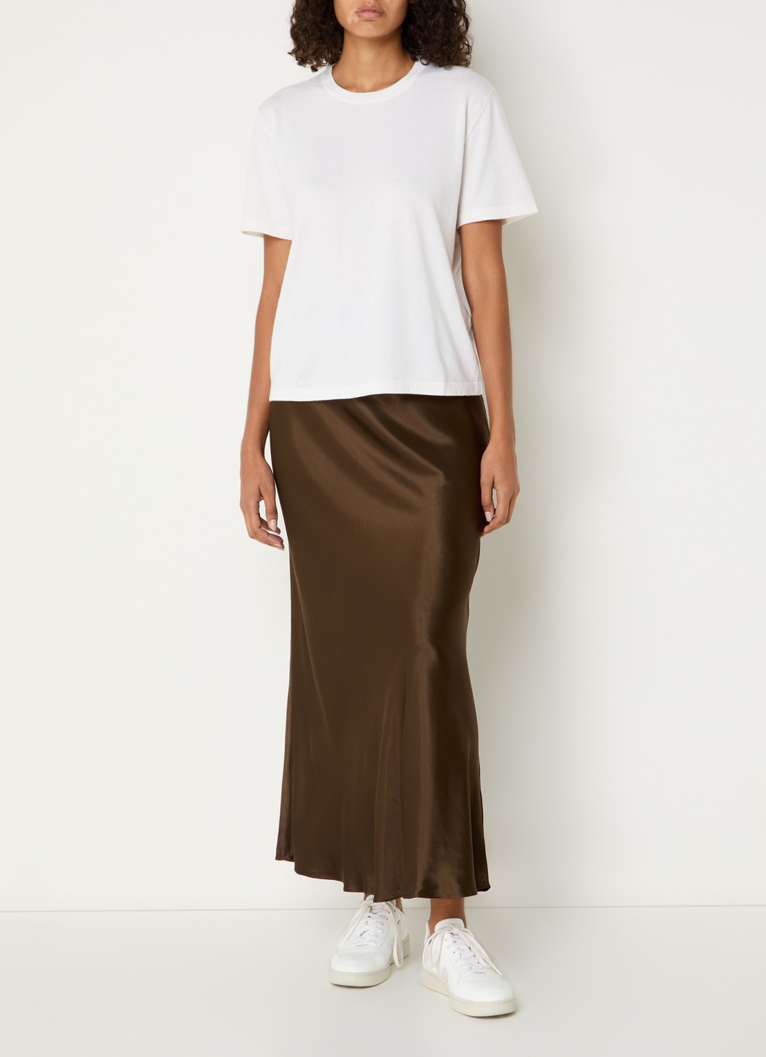 Rails T-shirt in kasjmierblend - voorkant 2 wit