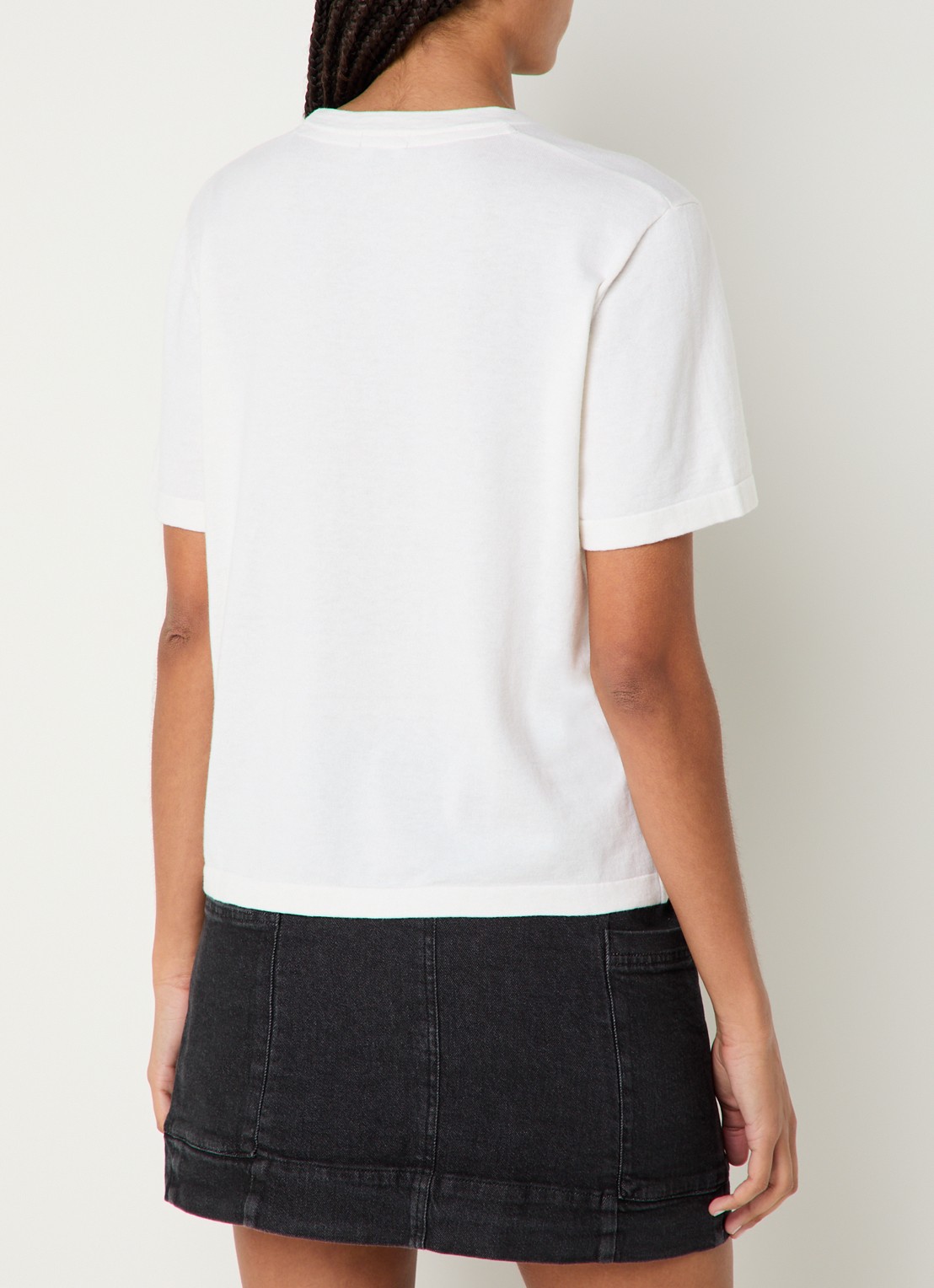 Rails T-shirt in kasjmierblend - achterkant 5 wit