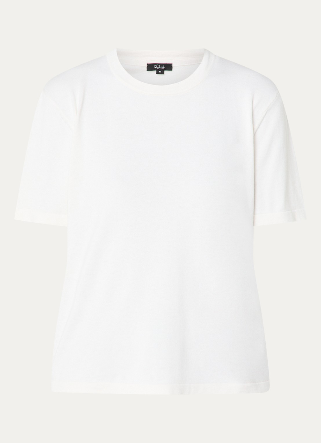 Rails T-shirt in kasjmierblend - voorkant 3 wit