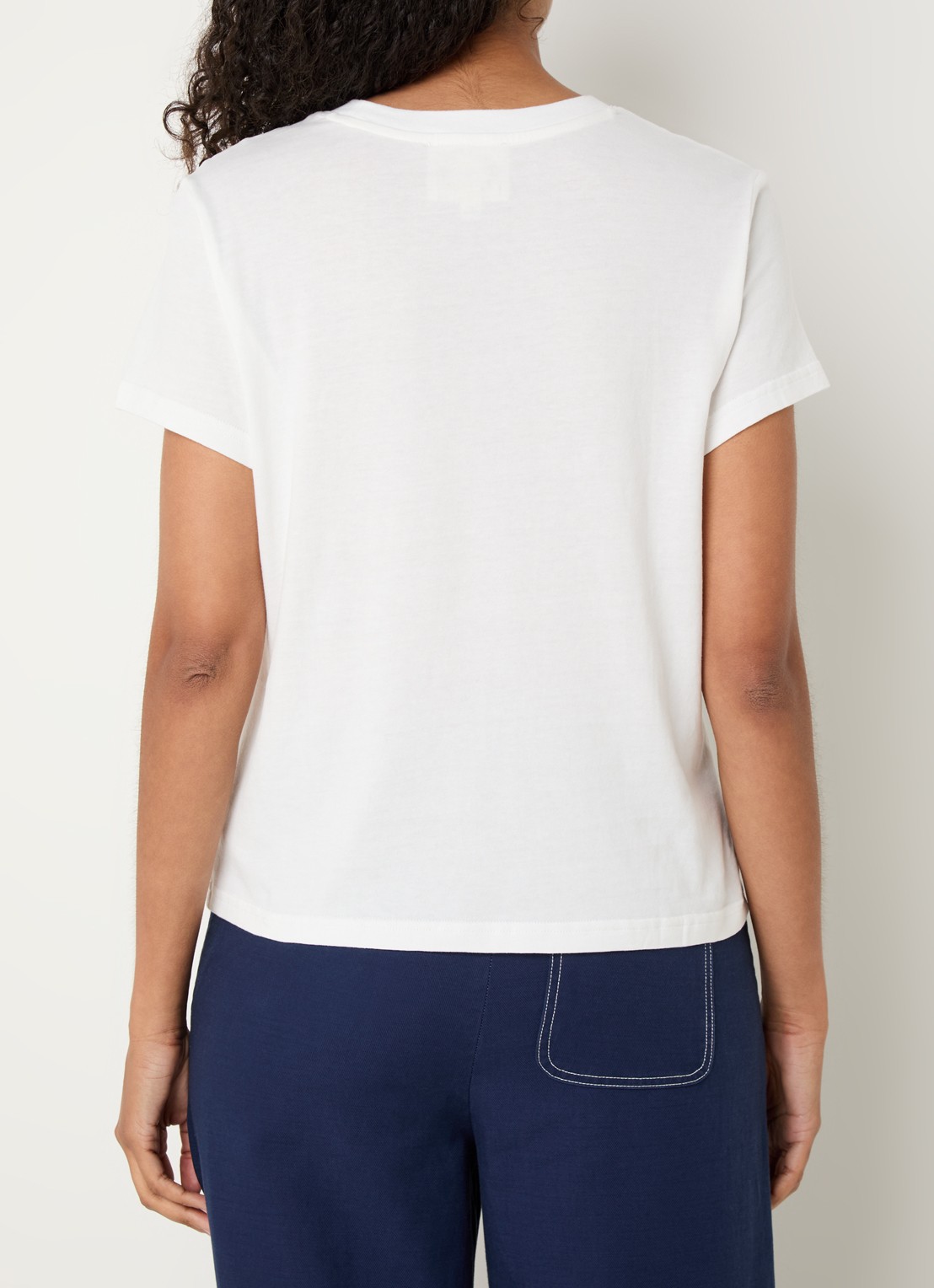 Rails The Classic Crew T-shirt met print - achterkant gebroken wit