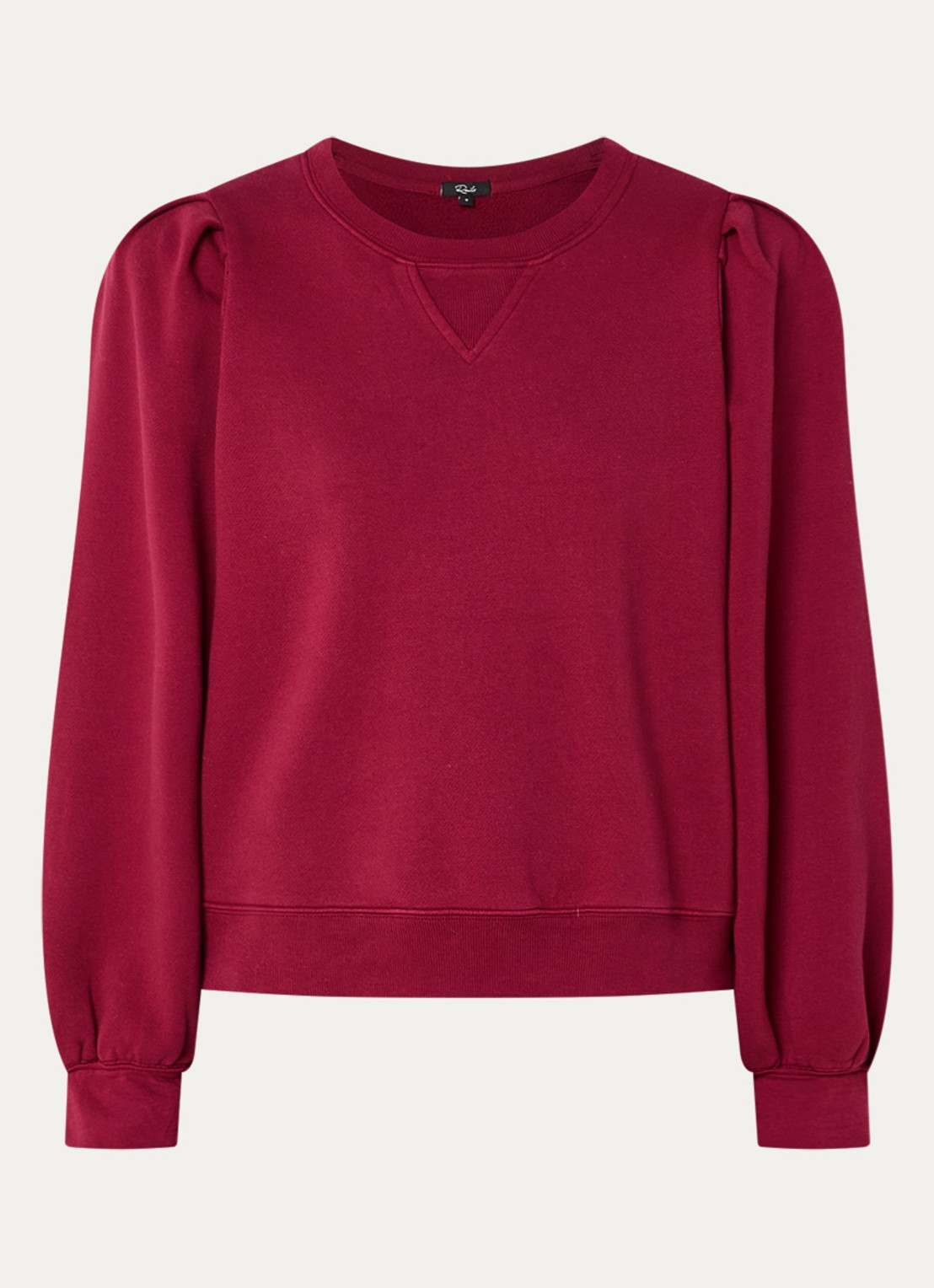 Rails Tiffany sweater met ronde hals - voorkant 2 donkerrood