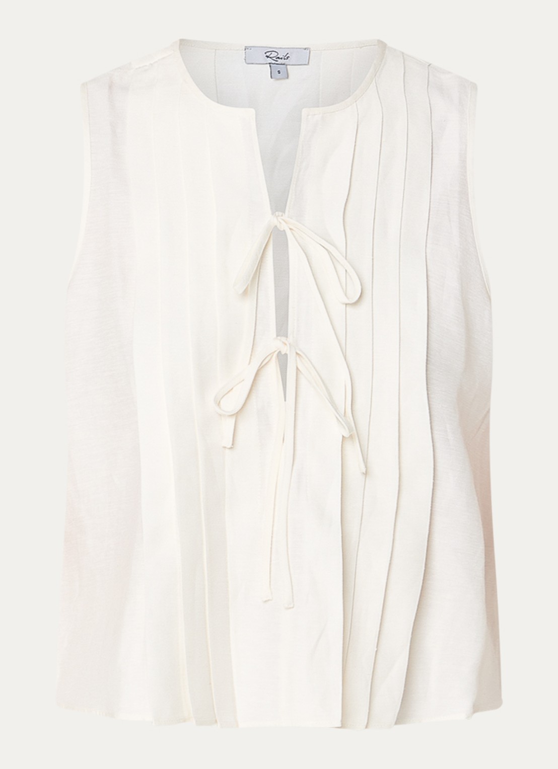 Rails Top met cut-out detail - voorkant gebroken wit