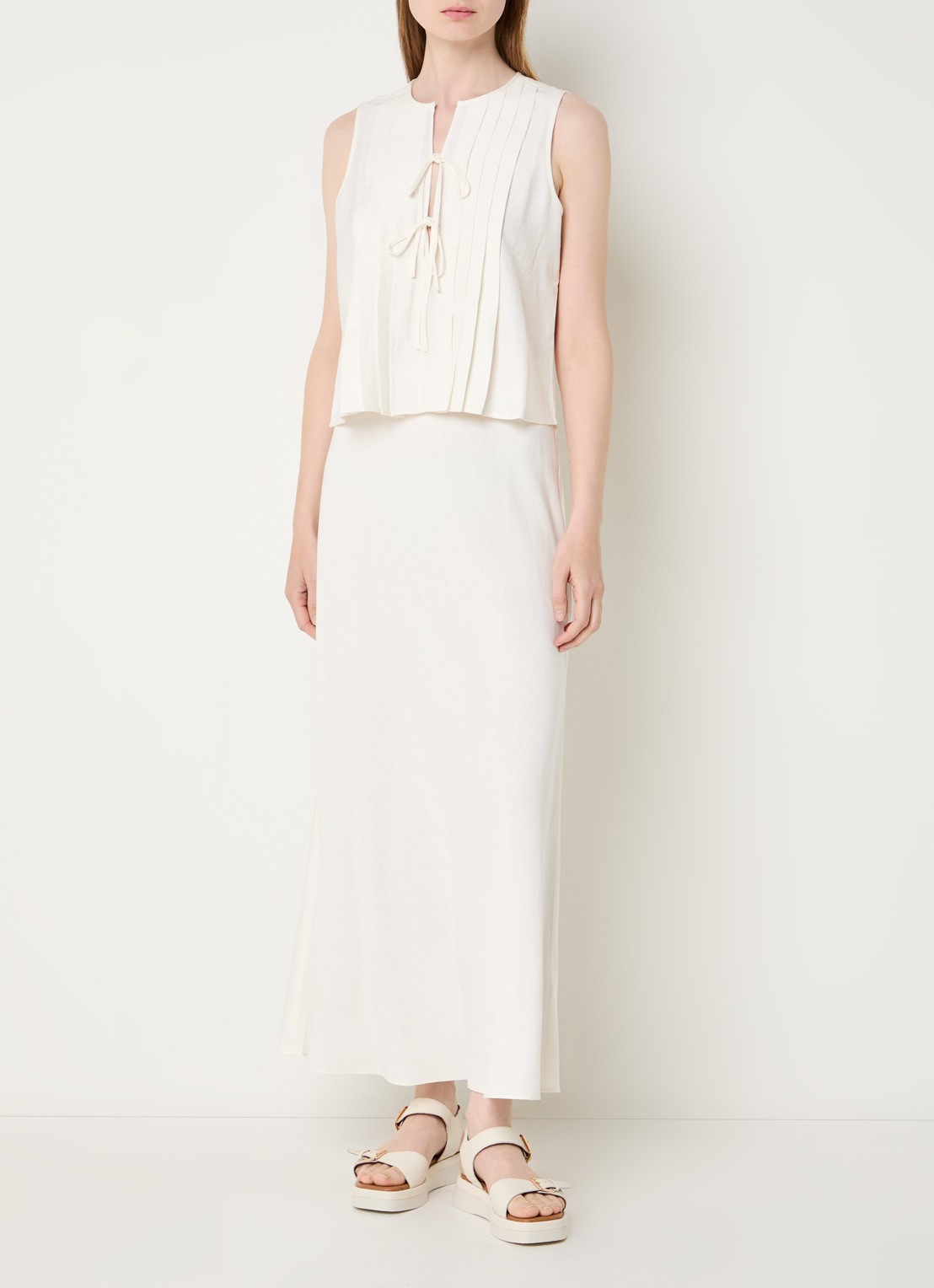 Rails Top met cut-out detail - voorkant 2 gebroken wit