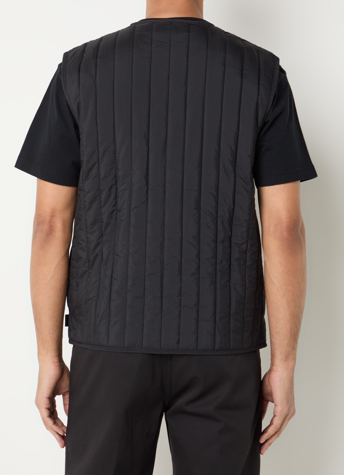 Rains Banja bodywarmer met borstzak - achterkant 3 zwart