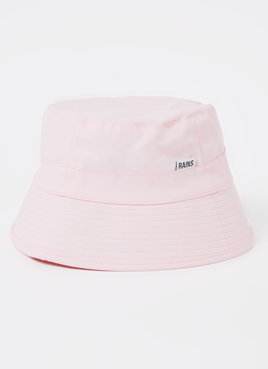 Rains Bucket hoed met logo - voorkant 2 roze
