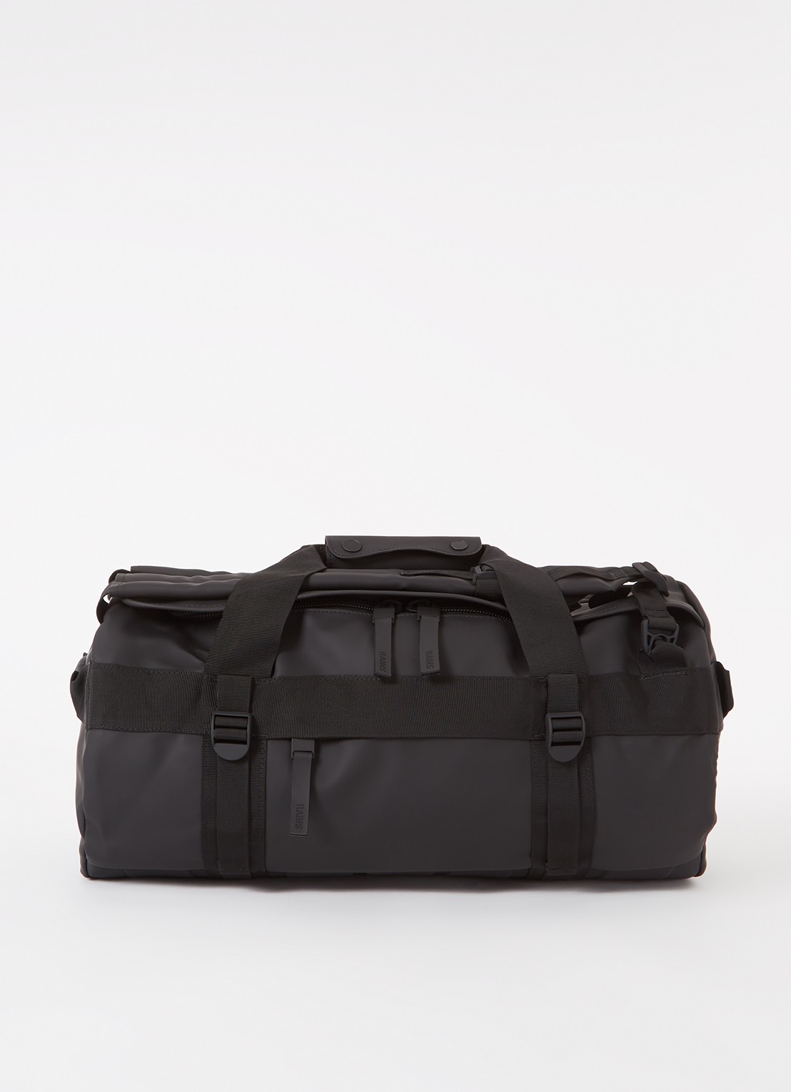 Rains  Duffel sporttas met logo - voorkant zwart