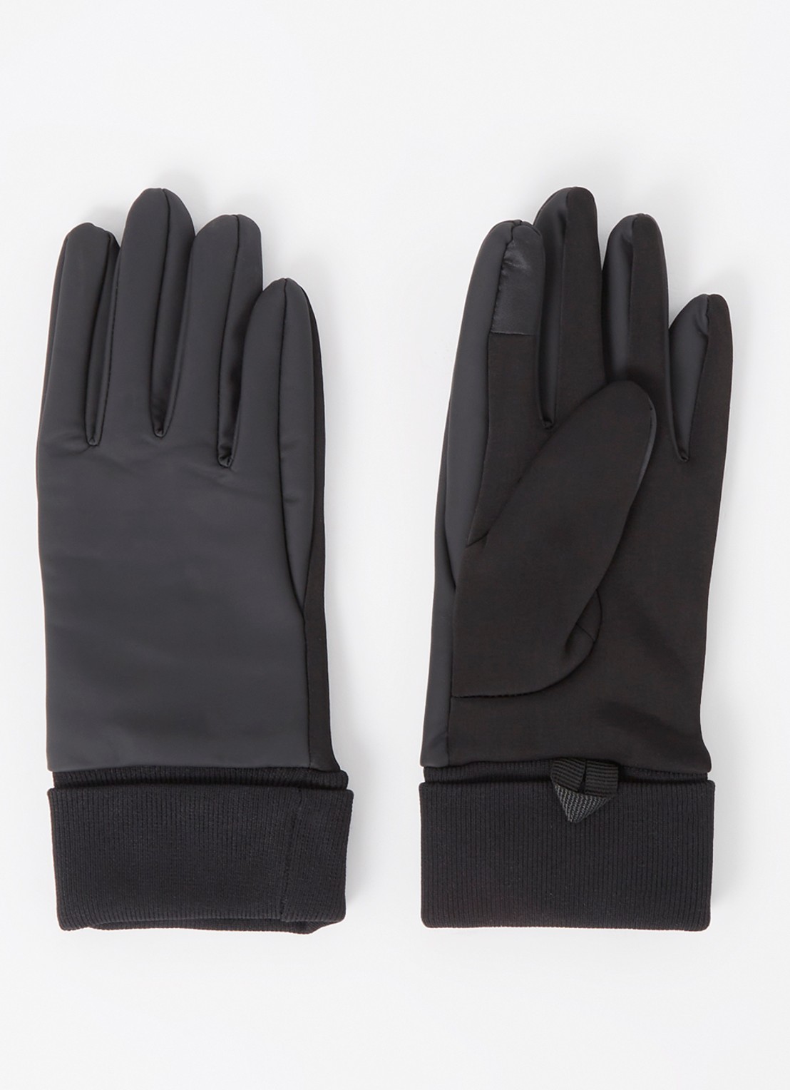 Rains Handschoenen met waterafstotende coating en touchscreen functie - voorkant zwart