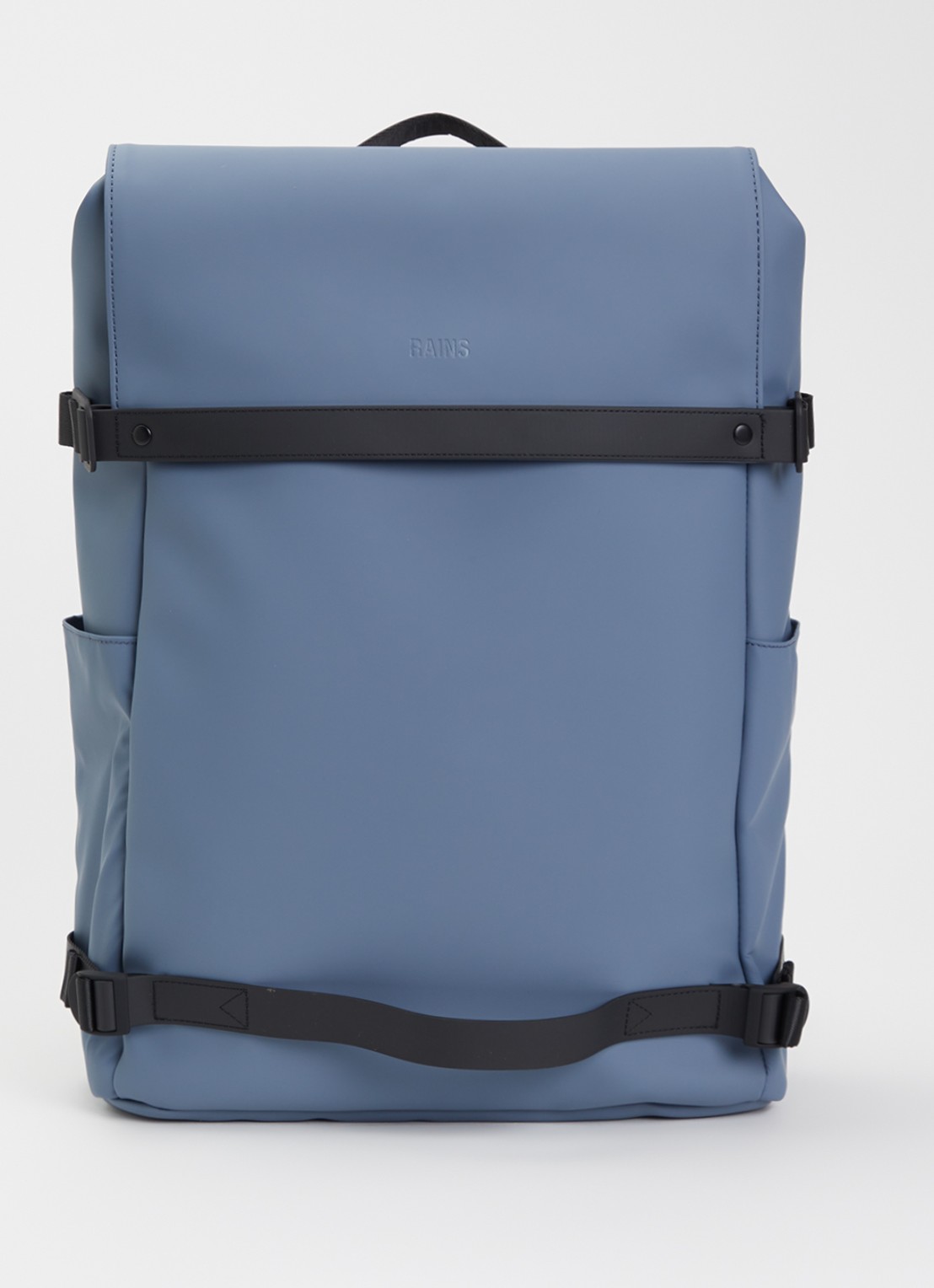 Rains OTG rugzak met waterafstotende coating - voorkant 3 blauw