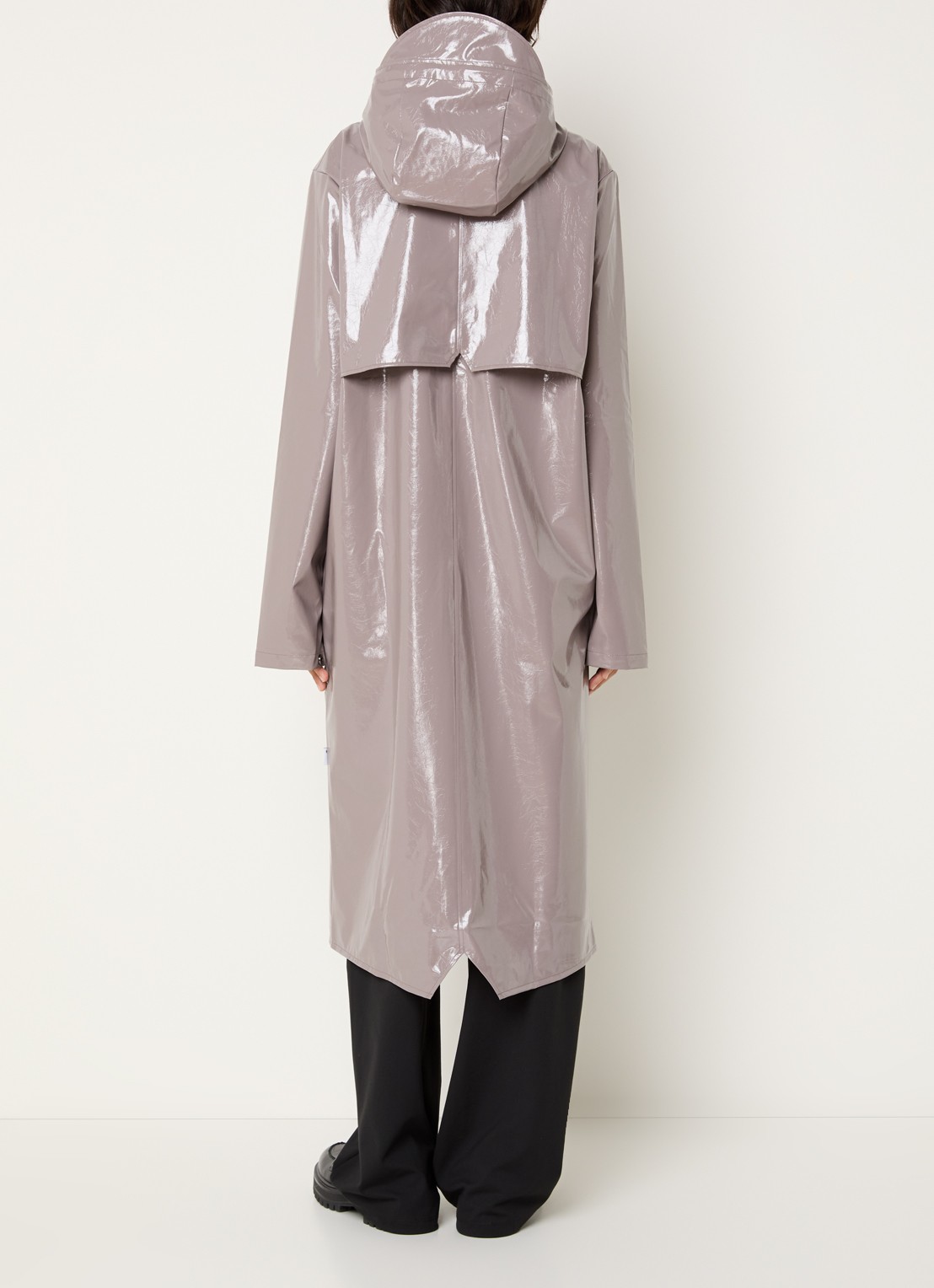 Rains Regenjas met capuchon en klepzakken - achterkant 4 metallic