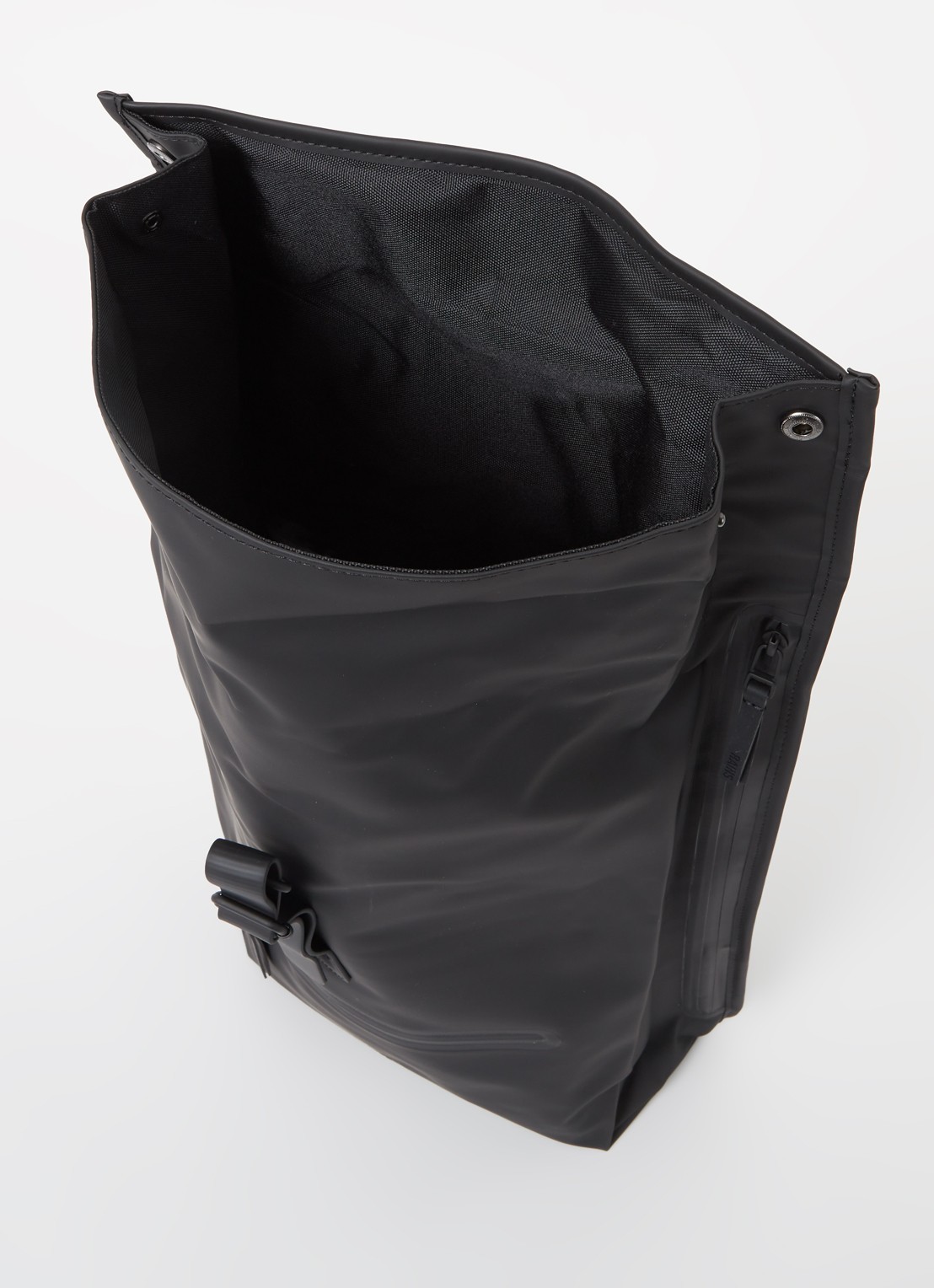 Rains Rolltop rugzak met laptopvak - detail 2 zwart