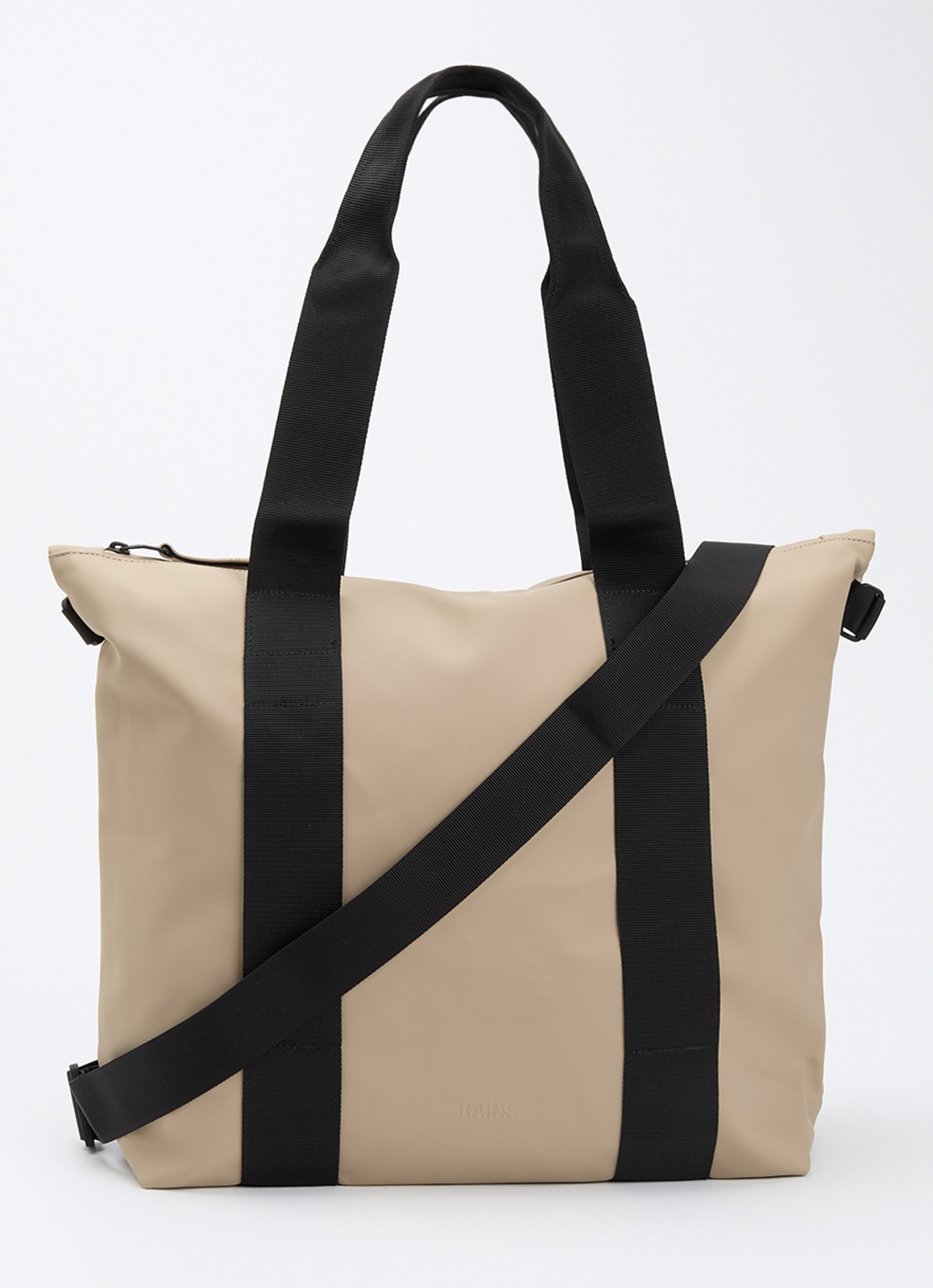 Rains Schoudertas met afneembare schouderriem - voorkant 2 beige