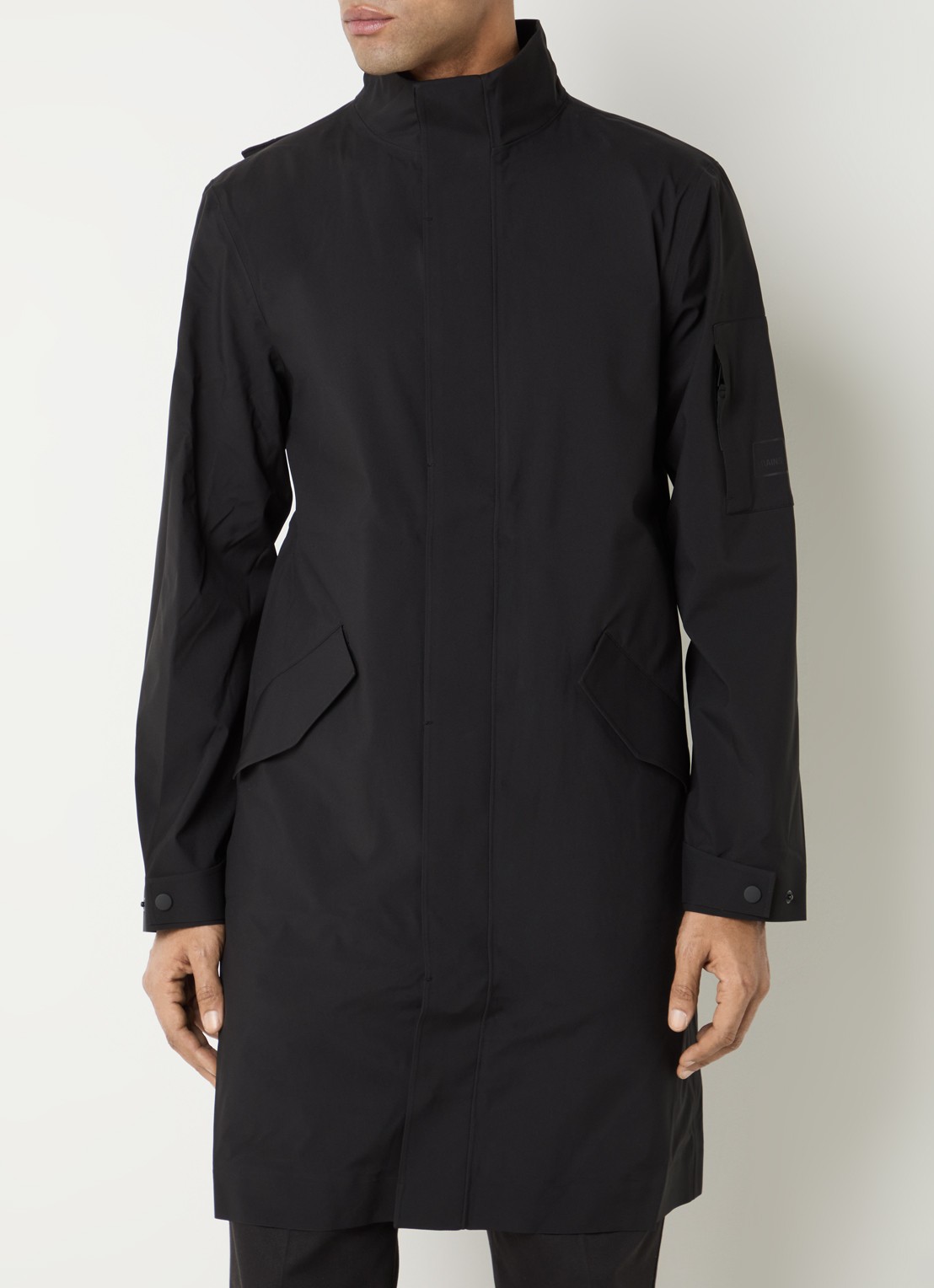 Rains Suva regenjack met klepzakken - detail 4 zwart