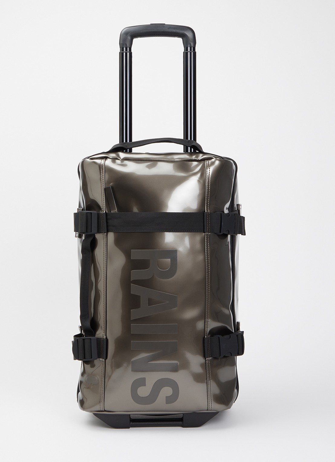 Rains Texel Cabin trolley 55 cm - voorkant antraciet