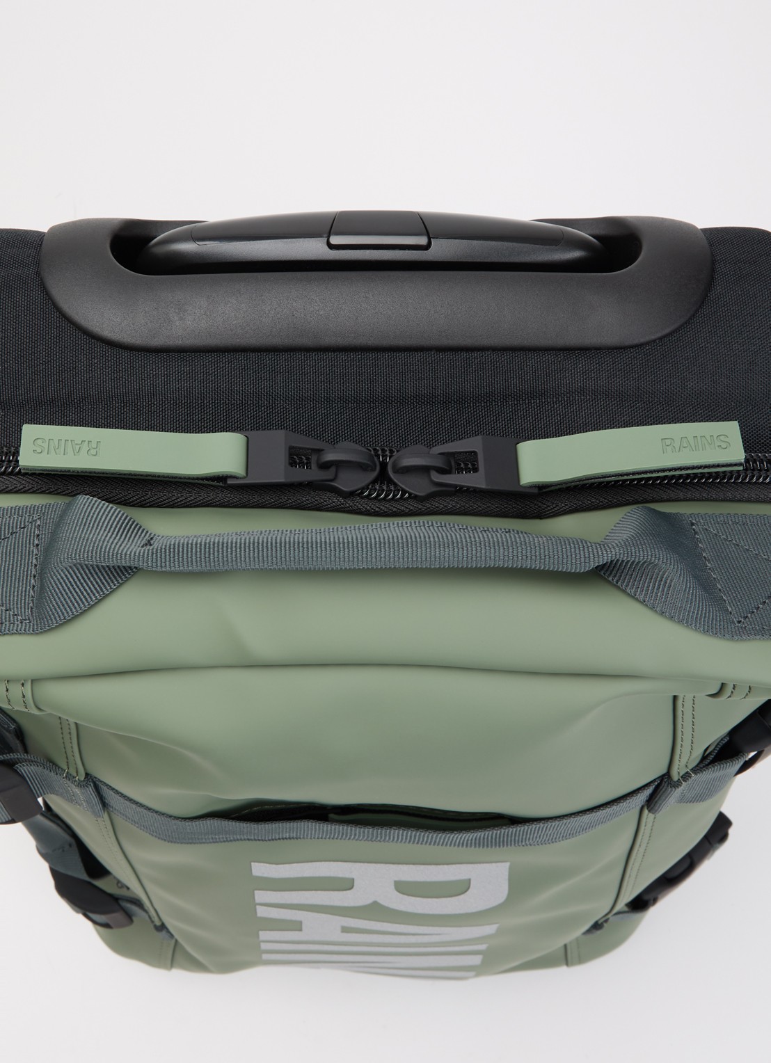 Rains Texel Cabin trolley 55 cm - detail 4 olijfgroen