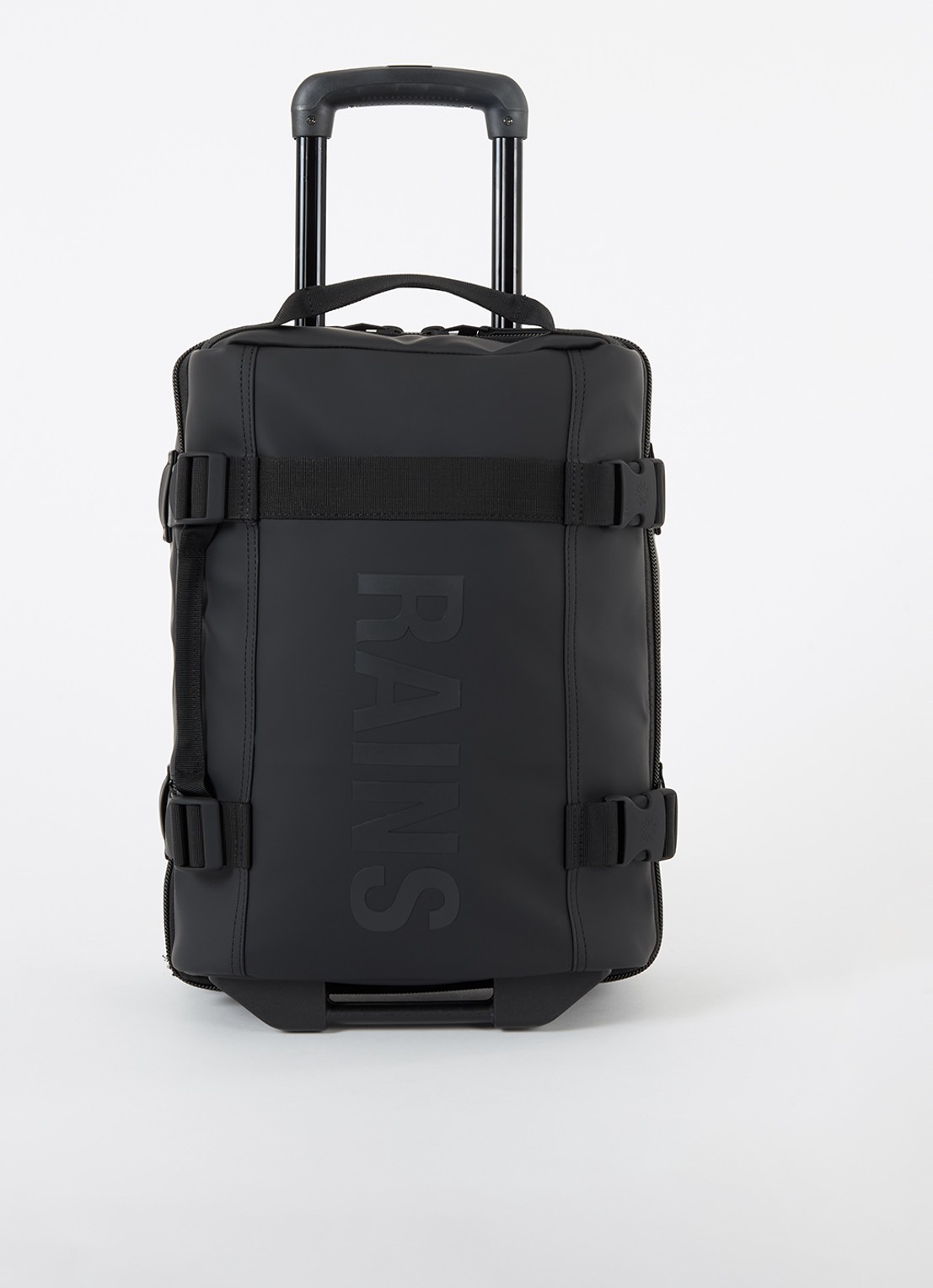 Rains Texel trolley 45 cm - voorkant zwart