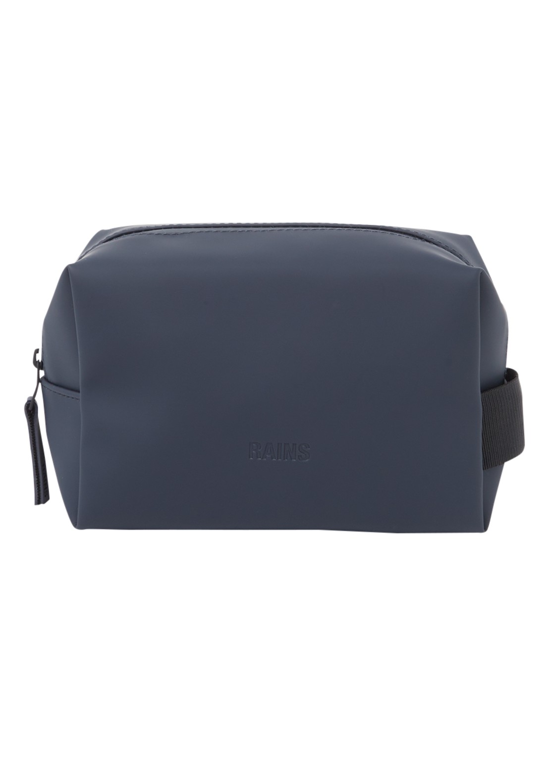 Rains Toilettas Small met logo - voorkant 2 donkerblauw
