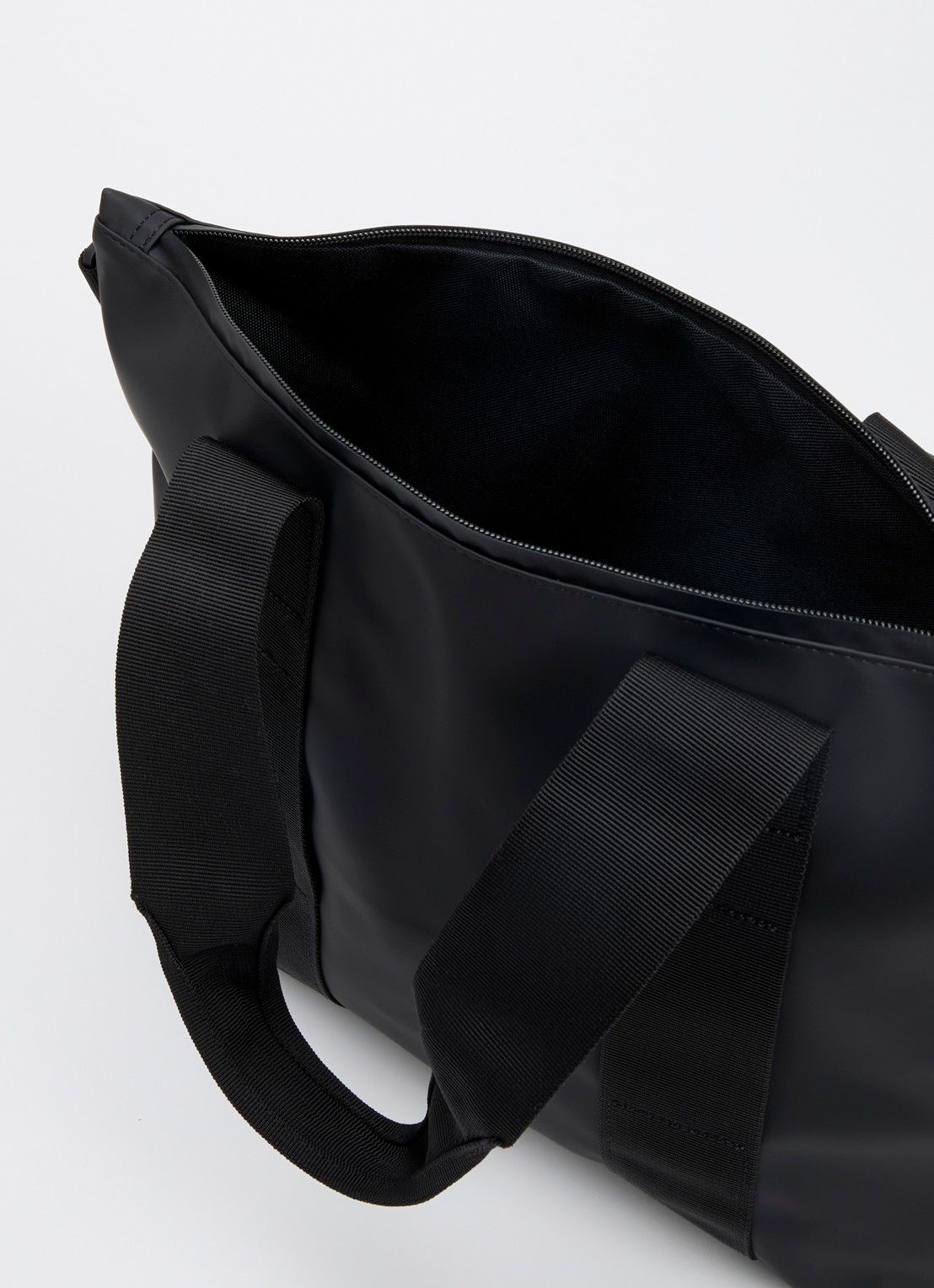 Rains Tote Micro W3 schoudertas met afneembare schouderriem en waterafstotende coating - detail 2 zwart