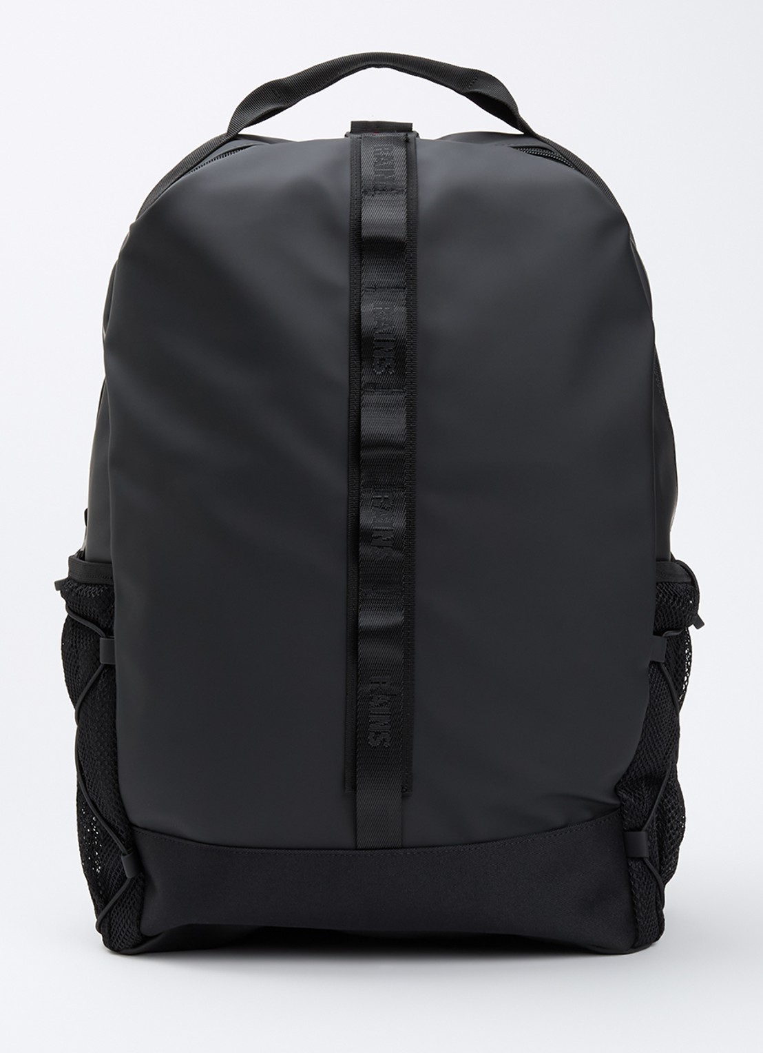 Rains Trail Clip rugzak met 16 inch laptopvak - voorkant 2 zwart