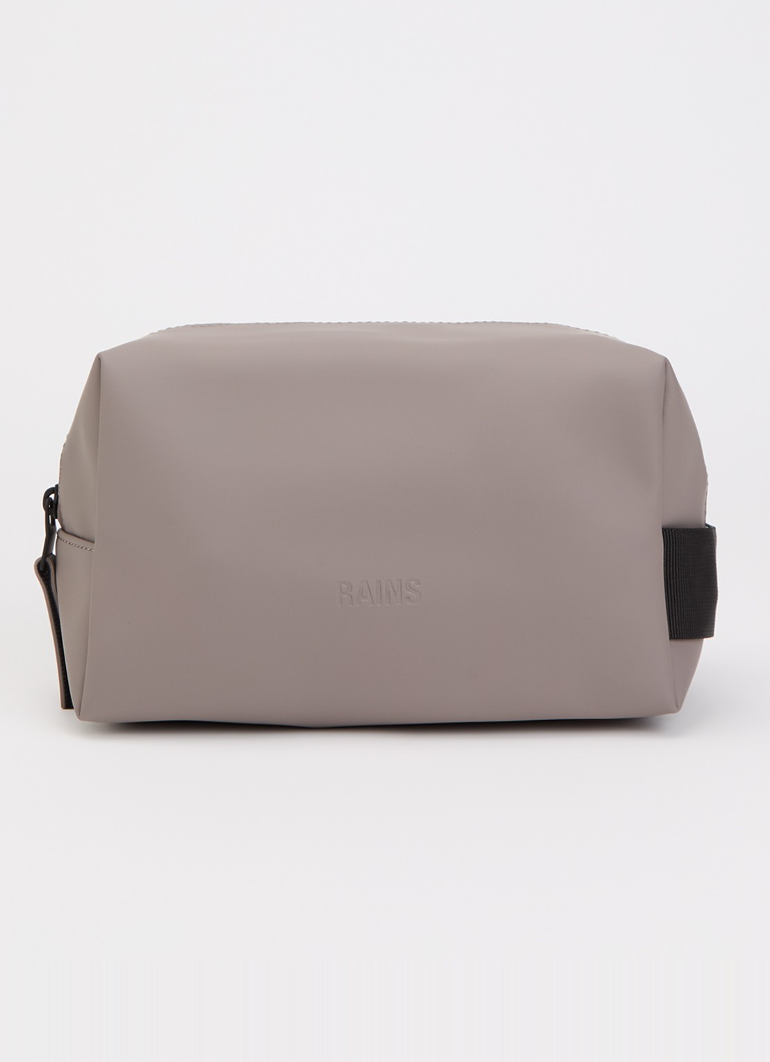 Rains Wash Bag Small toilettas met waterafstotende coating - voorkant lichtgrijs