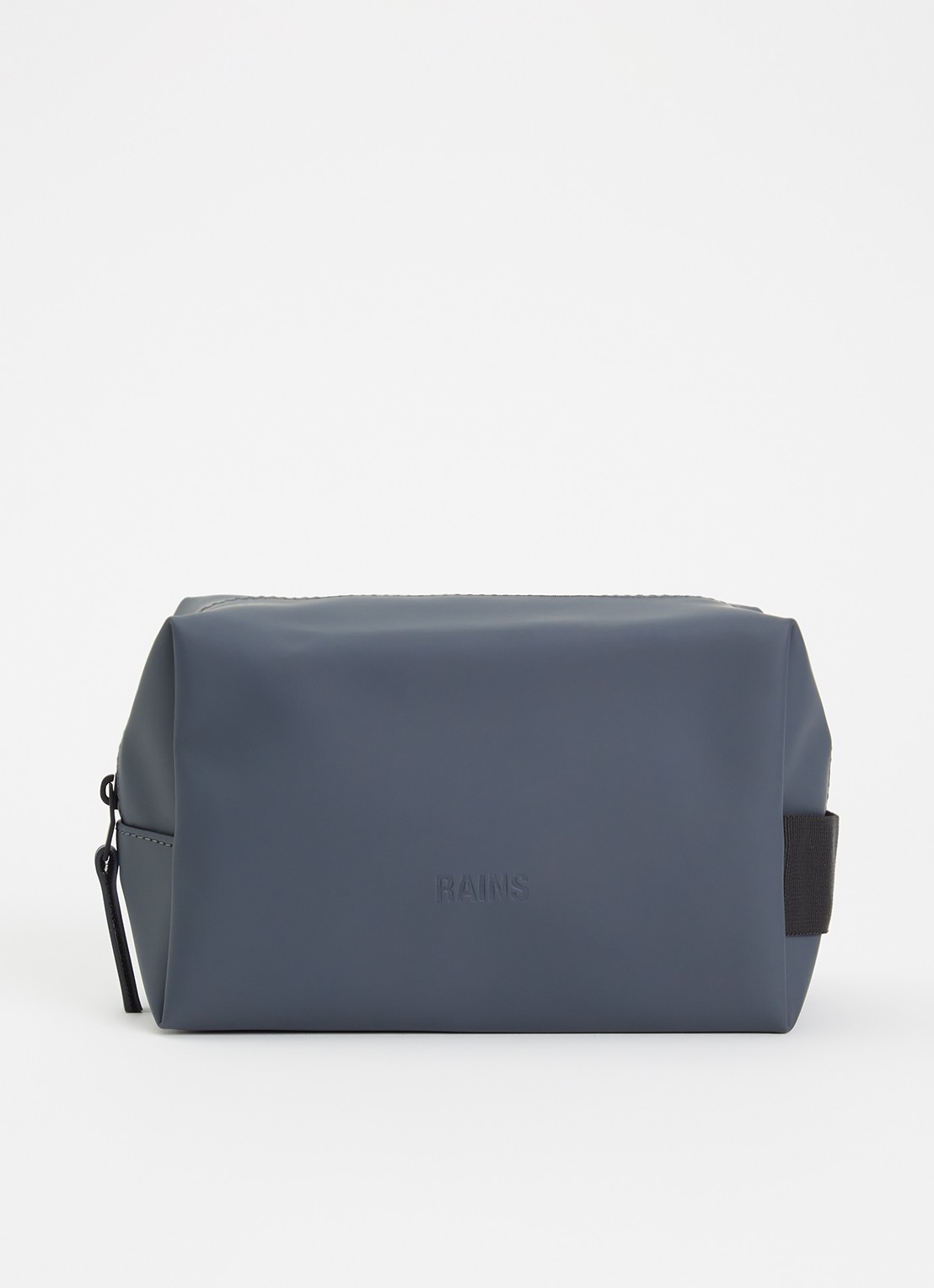 Rains Wash Bag Small toilettas met waterafstotende coating - voorkant 2 donkergrijs