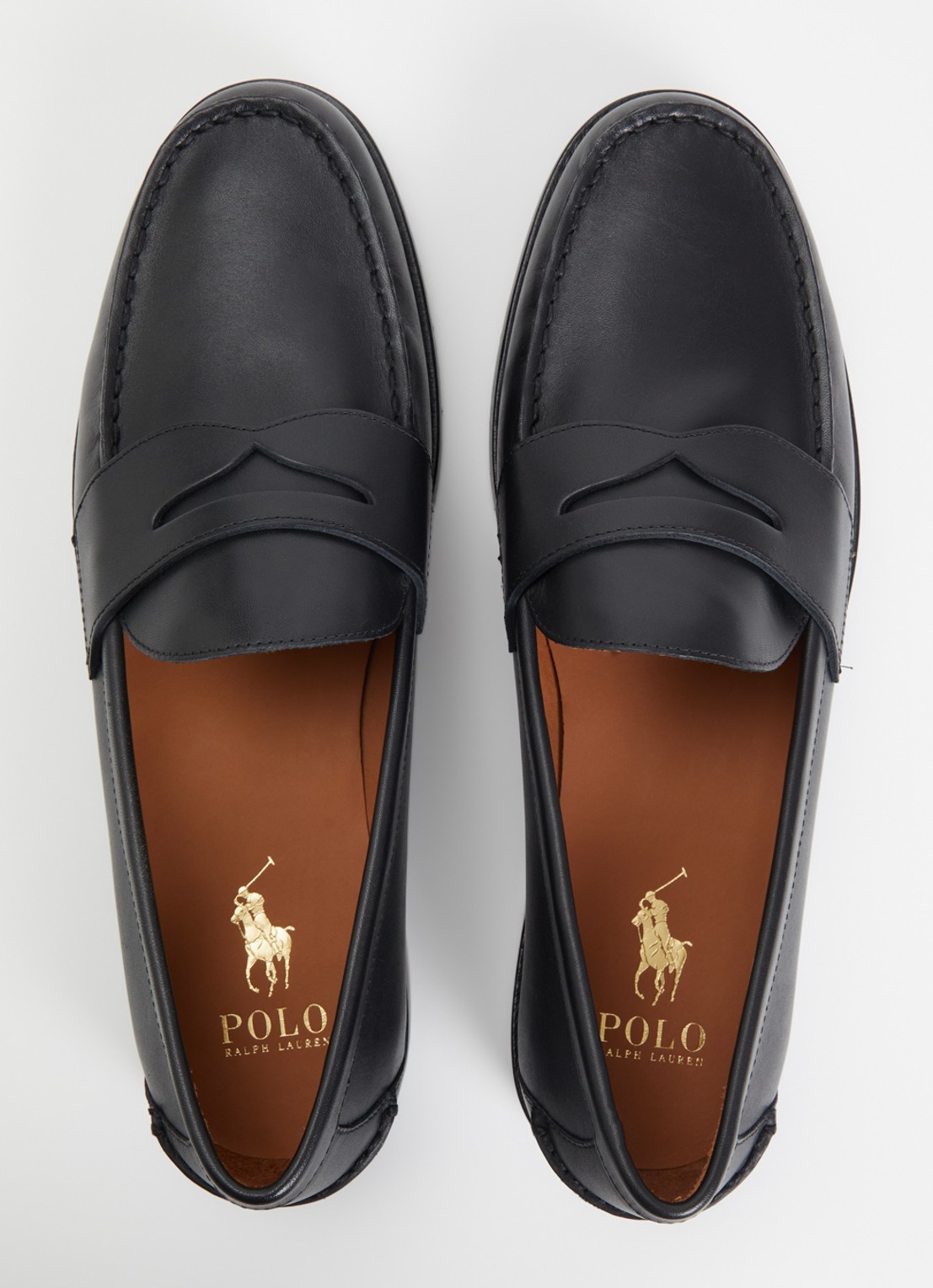 Ralph Lauren Alston loafer van leer - detail 3 zwart