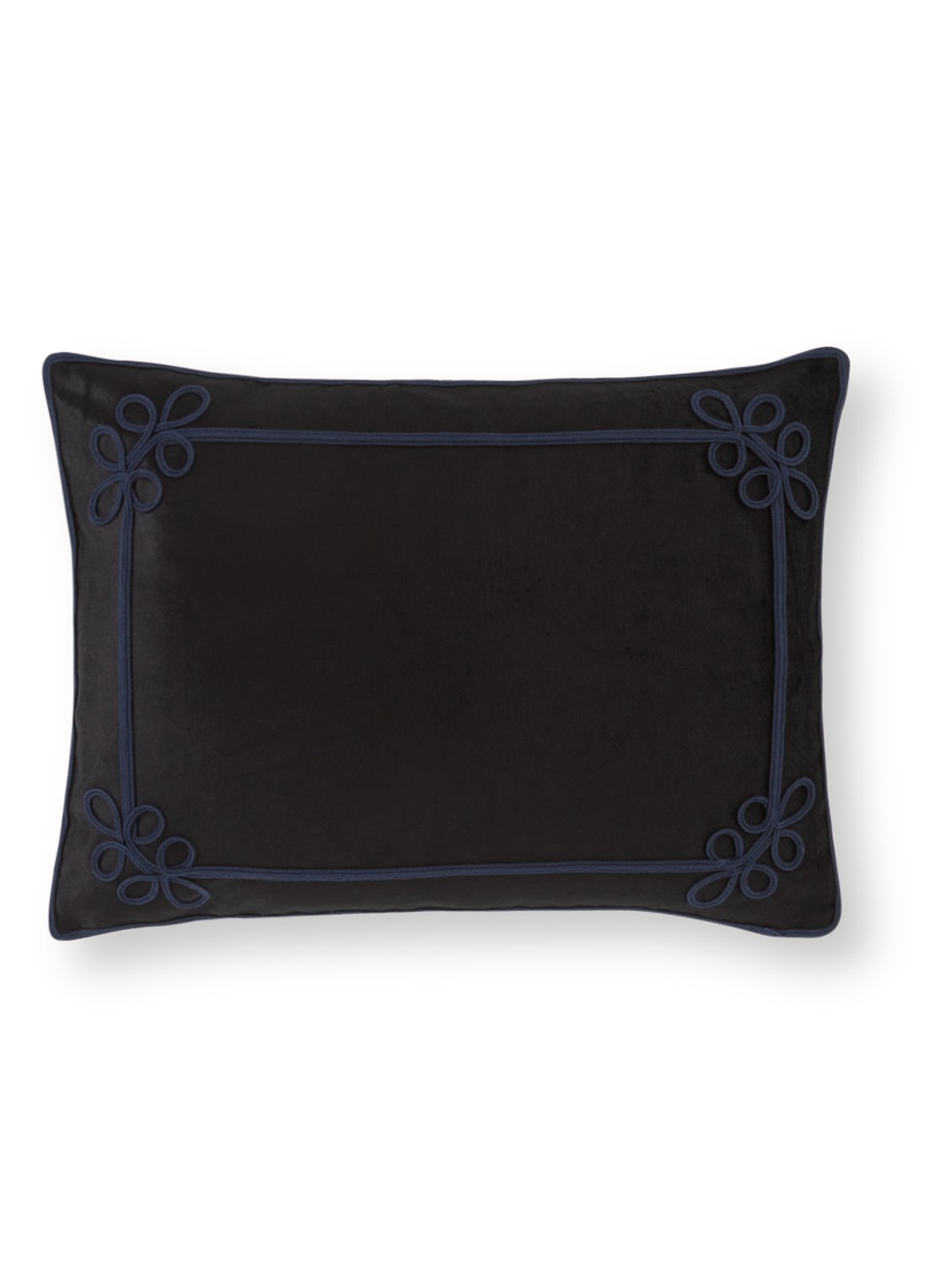 Ralph Lauren Archer kussensloop van katoen 50 x 50 cm - voorkant 7 zwart