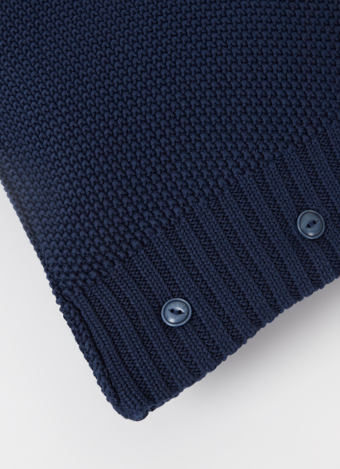 Ralph Lauren Archer kussensloop van katoen 50 x 50 cm - detail 4 donkerblauw
