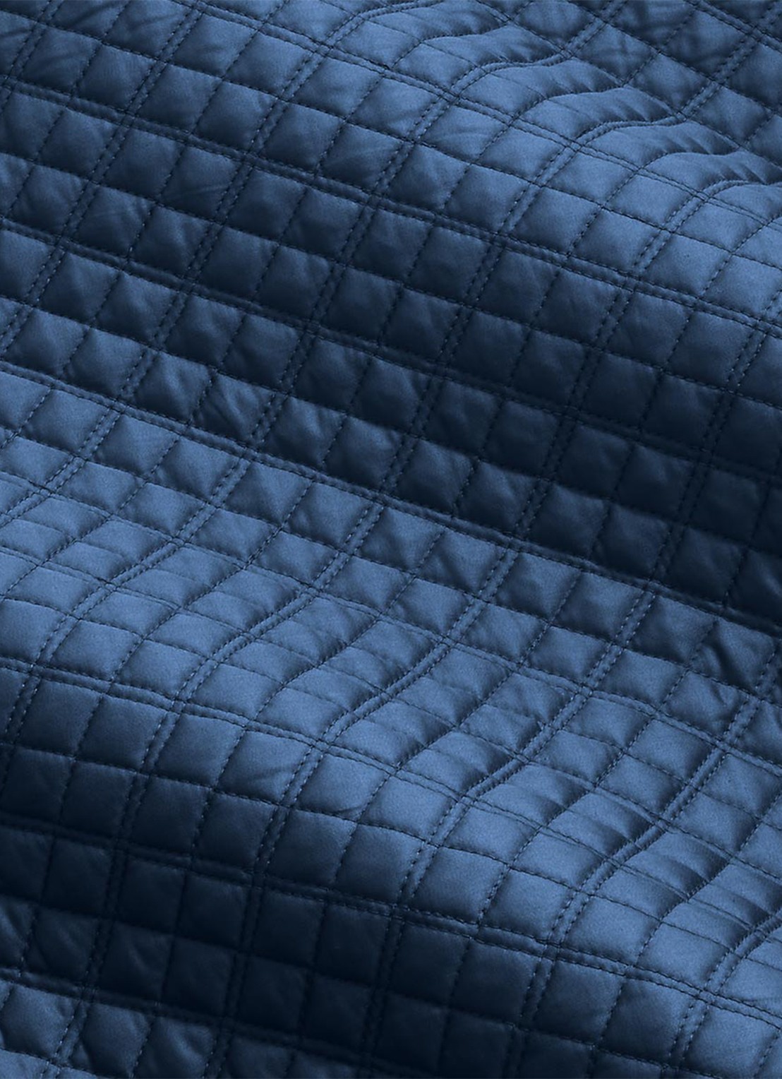 Ralph Lauren Argyle bedsprei 275 x 235 cm - voorkant 2 donkerblauw