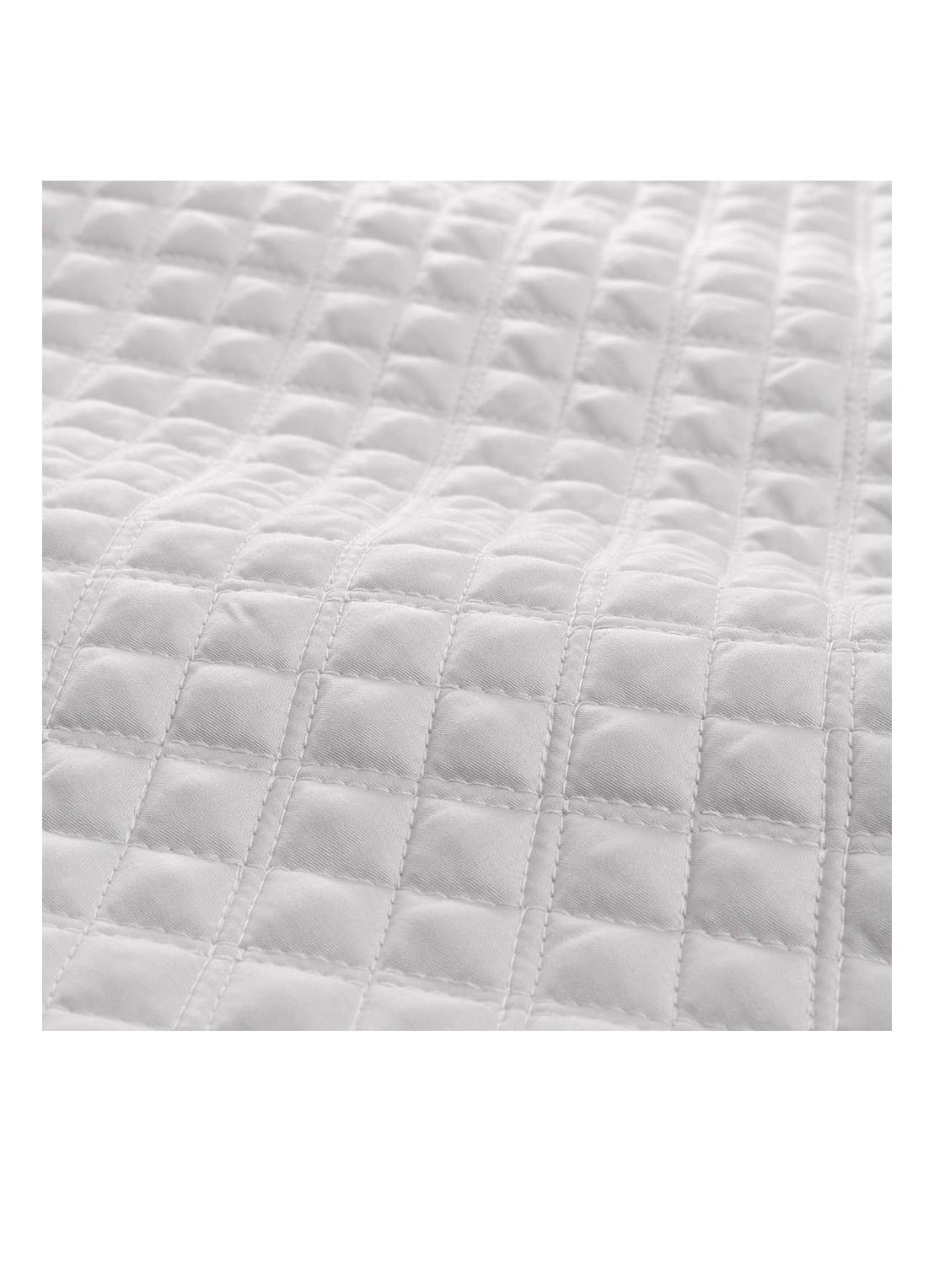 Ralph Lauren Argyle bedsprei 275 x 235 cm - achterkant 3 lichtgrijs
