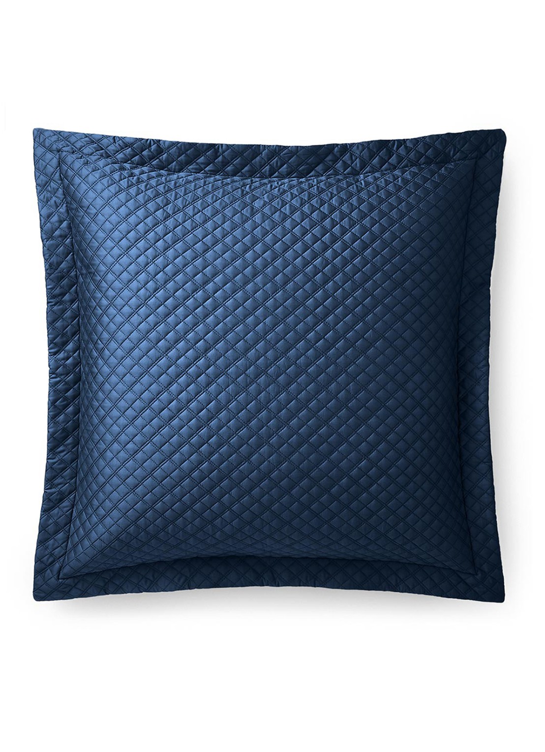 Ralph Lauren Argyle kussensloop van  katoen - voorkant donkerblauw