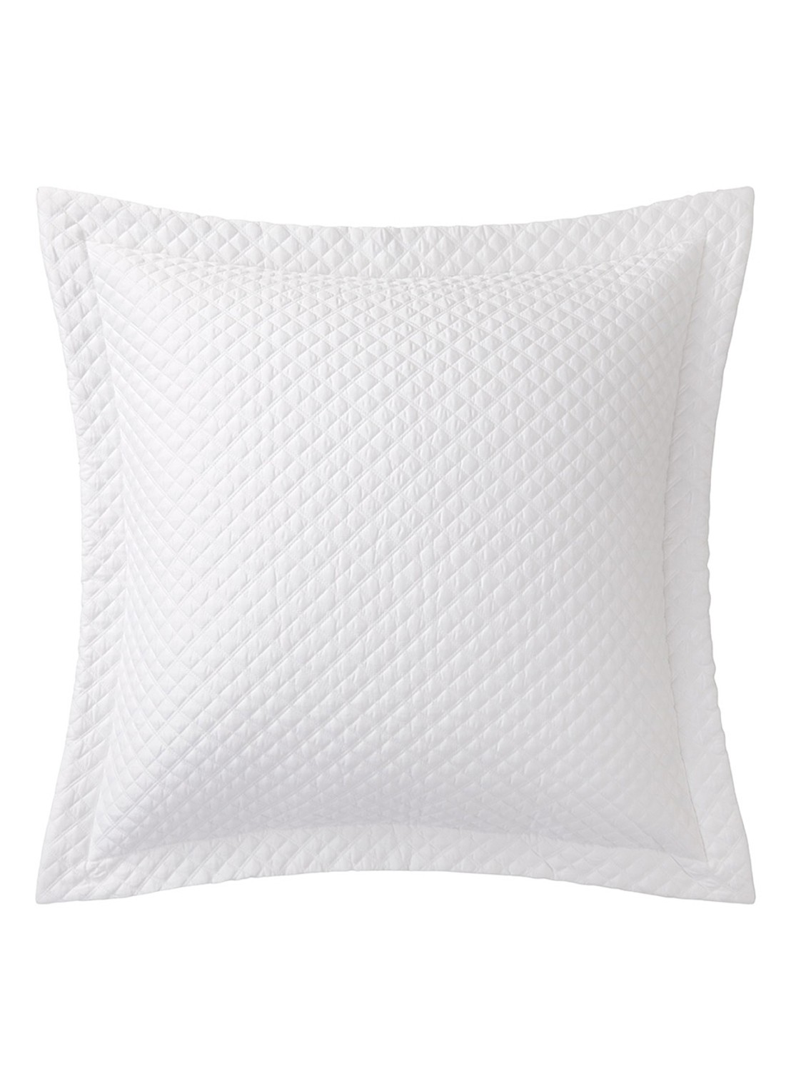 Ralph Lauren Argyle kussensloop van  katoen - voorkant wit