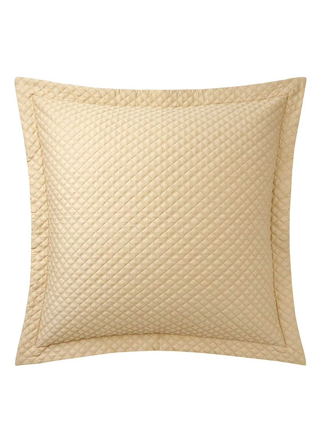 Ralph Lauren Argyle kussensloop van  katoen - voorkant creme