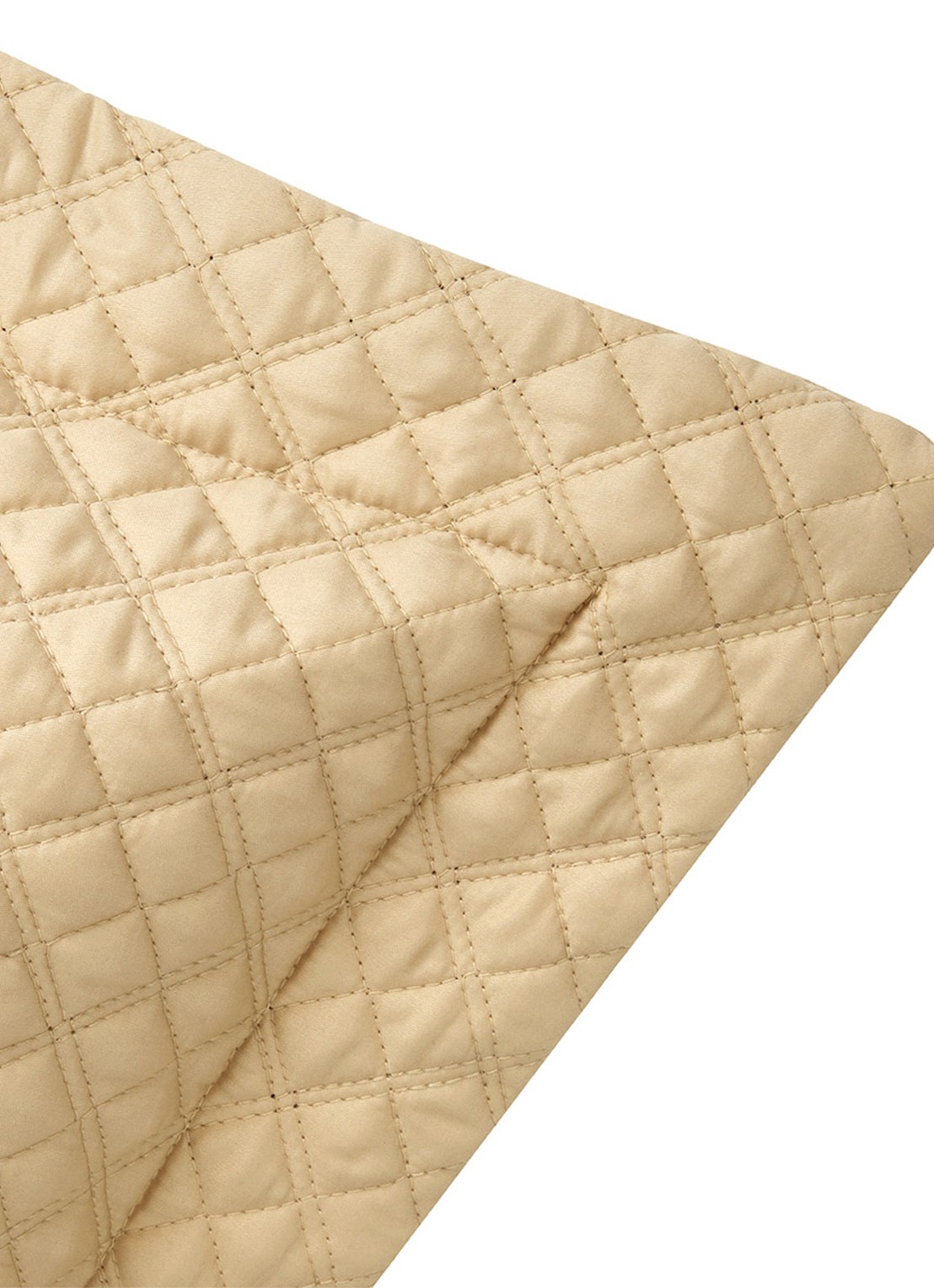 Ralph Lauren Argyle kussensloop van  katoen - voorkant 2 creme