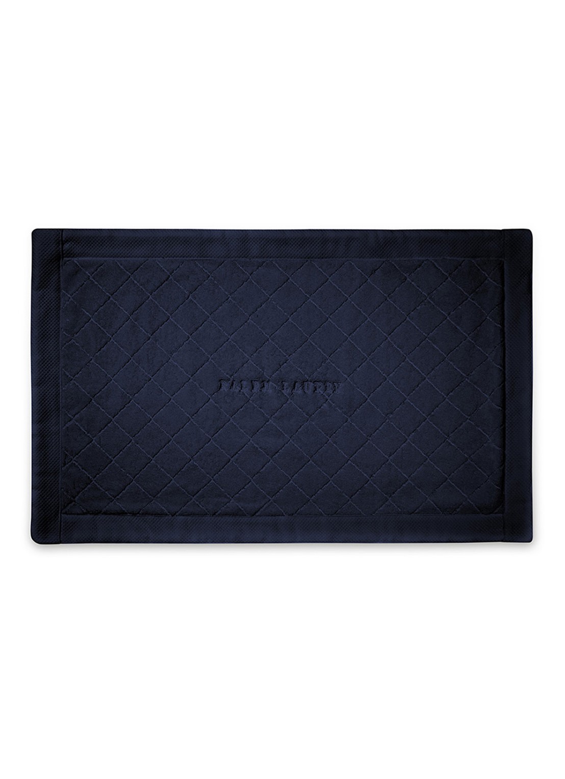 Ralph Lauren Avenue badmat - 50 x 80 cm - voorkant donkerblauw