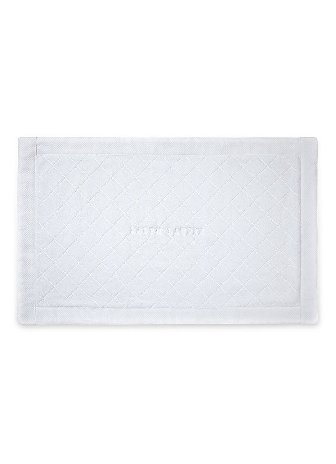 Ralph Lauren Avenue badmat - 50 x 80 cm - voorkant wit