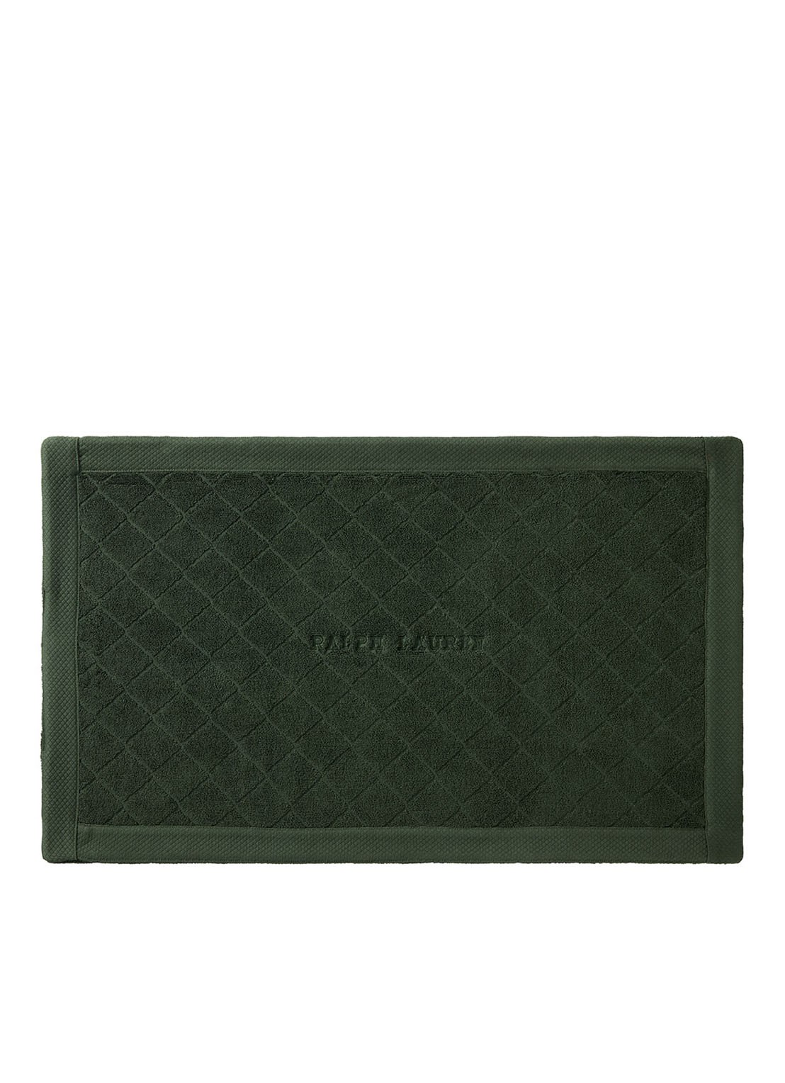 Ralph Lauren Avenue badmat - 50 x 80 cm - voorkant 5 legergroen