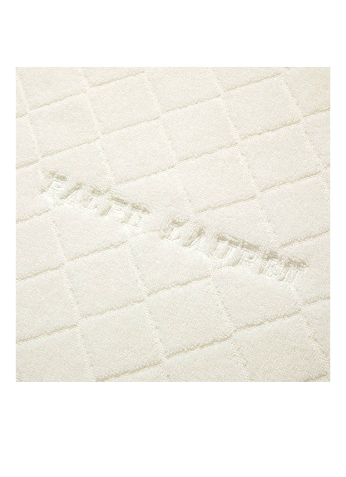 Ralph Lauren Avenue badmat - 50 x 80 cm - voorkant 2 ivoor
