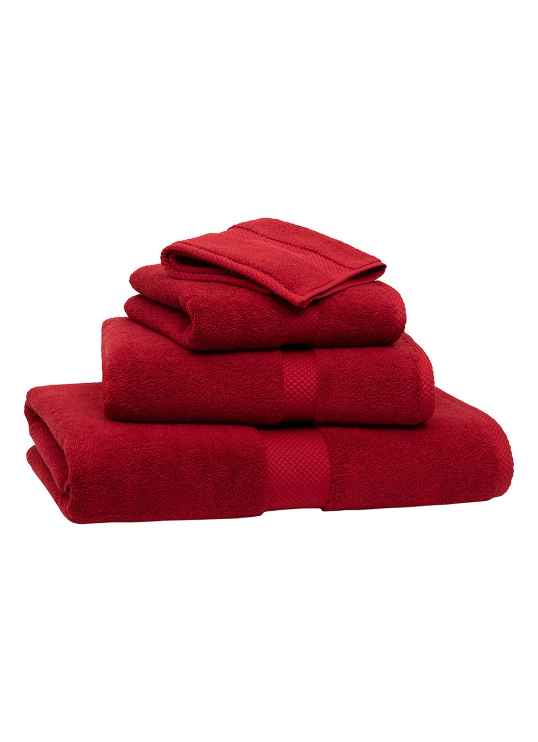 Ralph Lauren Avenue badserie 750 gr/m2 - detail rood