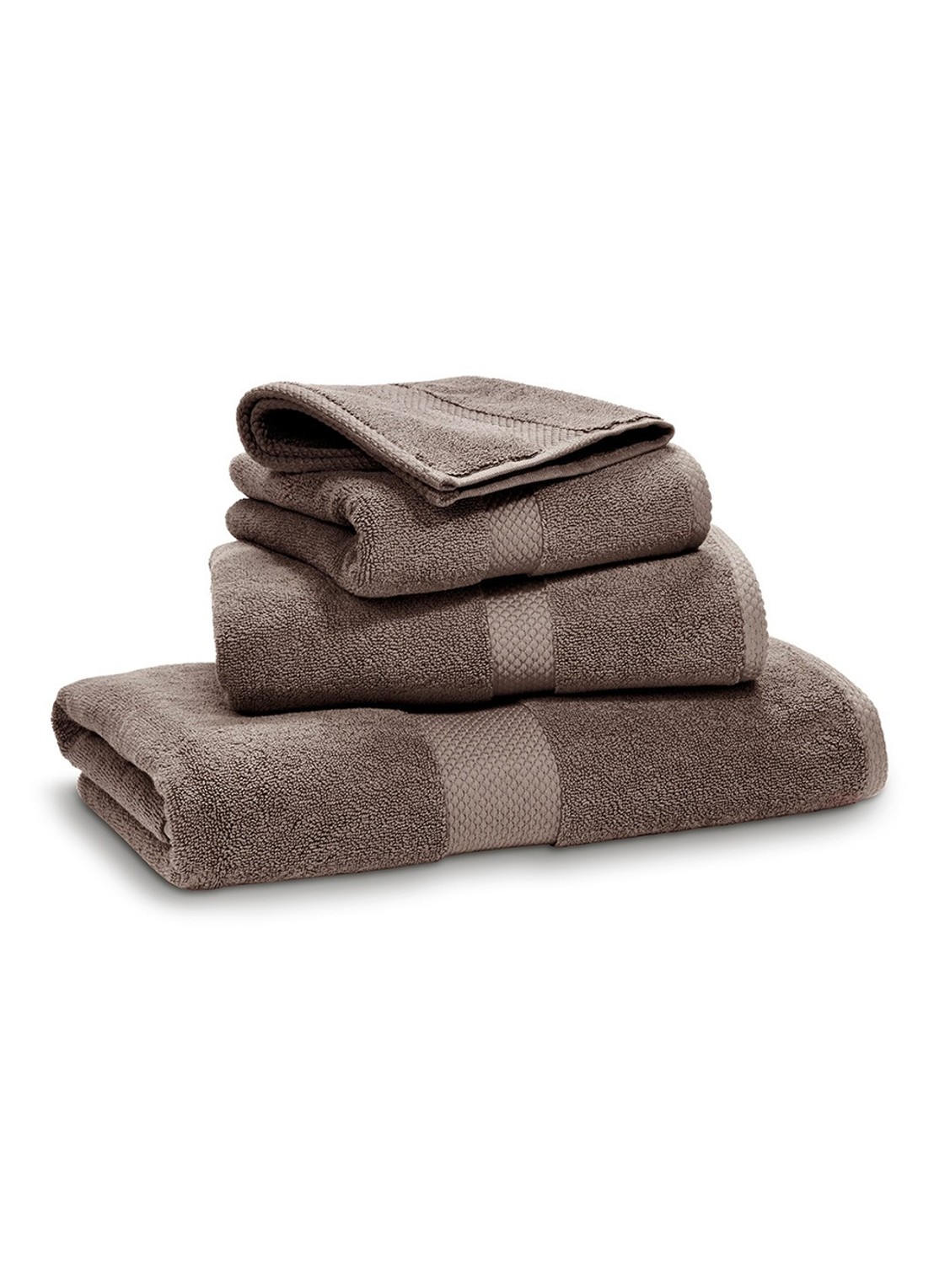 Ralph Lauren Avenue gastendoek - 750 gr/m2 - 30 x 30 cm - voorkant taupe