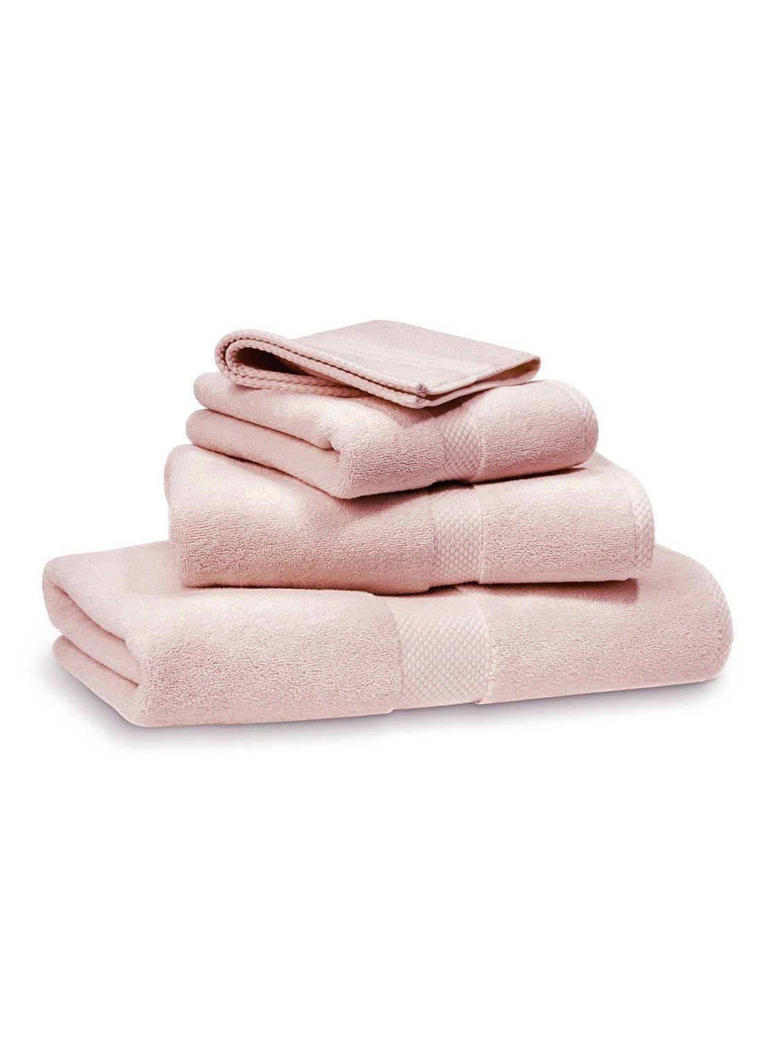 Ralph Lauren Avenue gastendoek - 750 gr/m2 - 30 x 30 cm - voorkant lichtroze