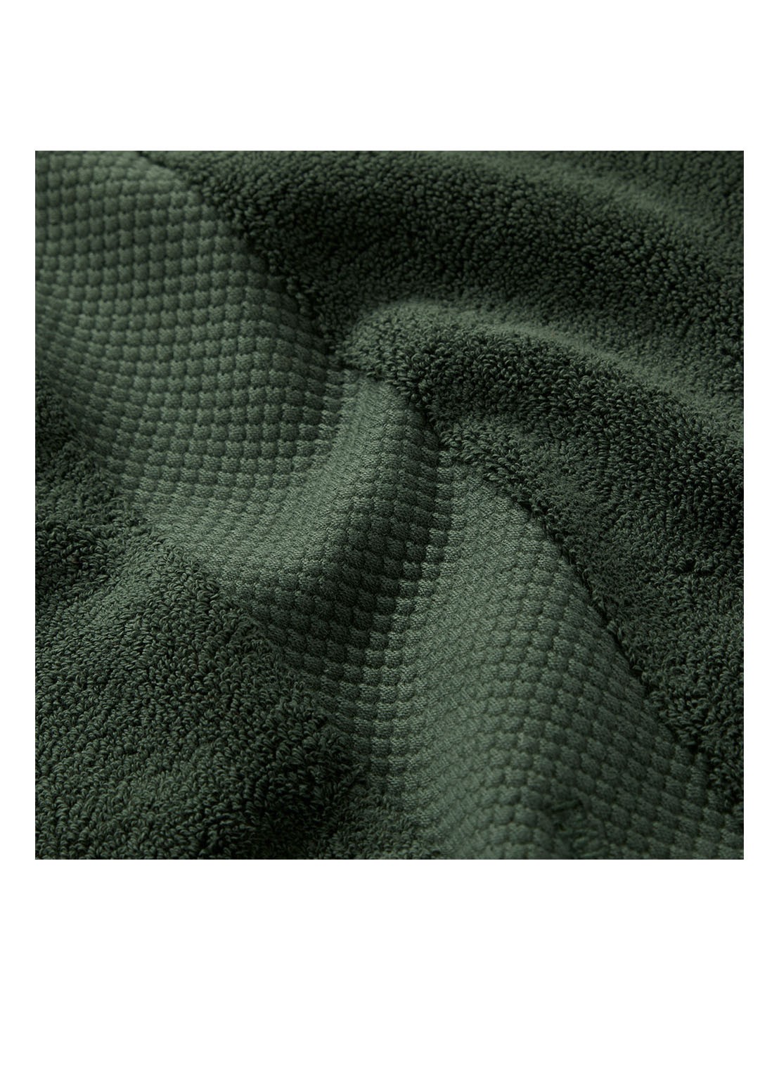Ralph Lauren Avenue gastendoek - 750 gr/m2 - 40 x 70 cm - detail 3 groen