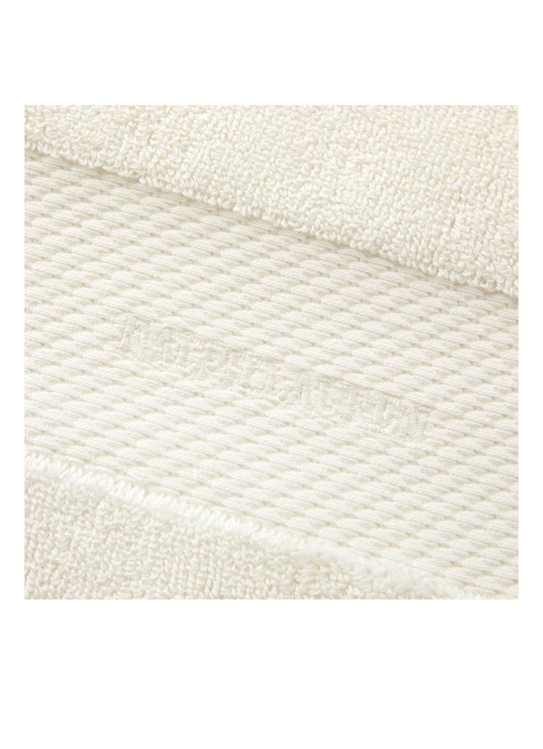 Ralph Lauren Avenue gastendoek - 750 gr/m2 - 40 x 70 cm - detail ivoor