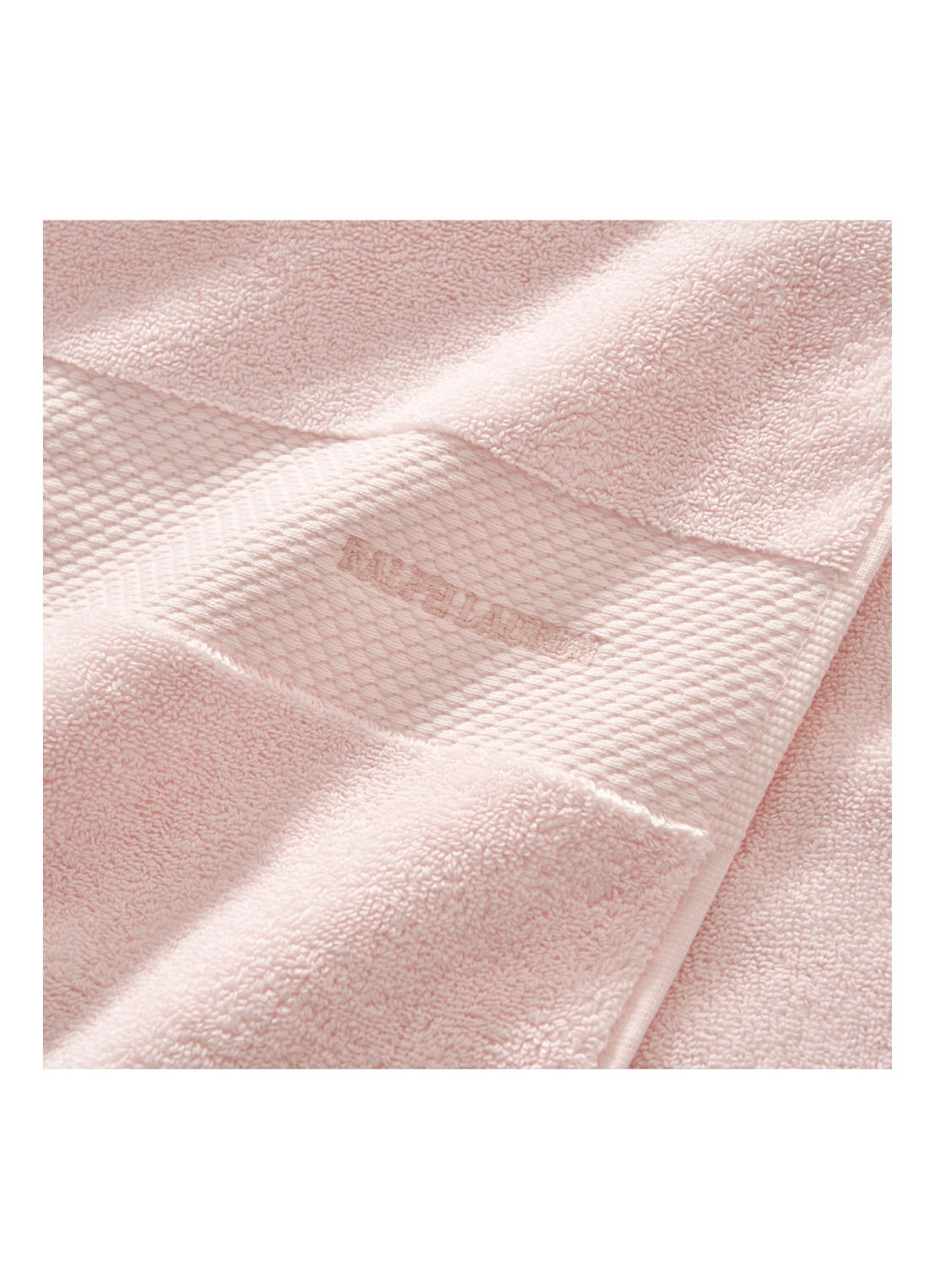 Ralph Lauren Avenue handdoek - 750 gr/m2 - 50 x 100 cm - detail 3 roze